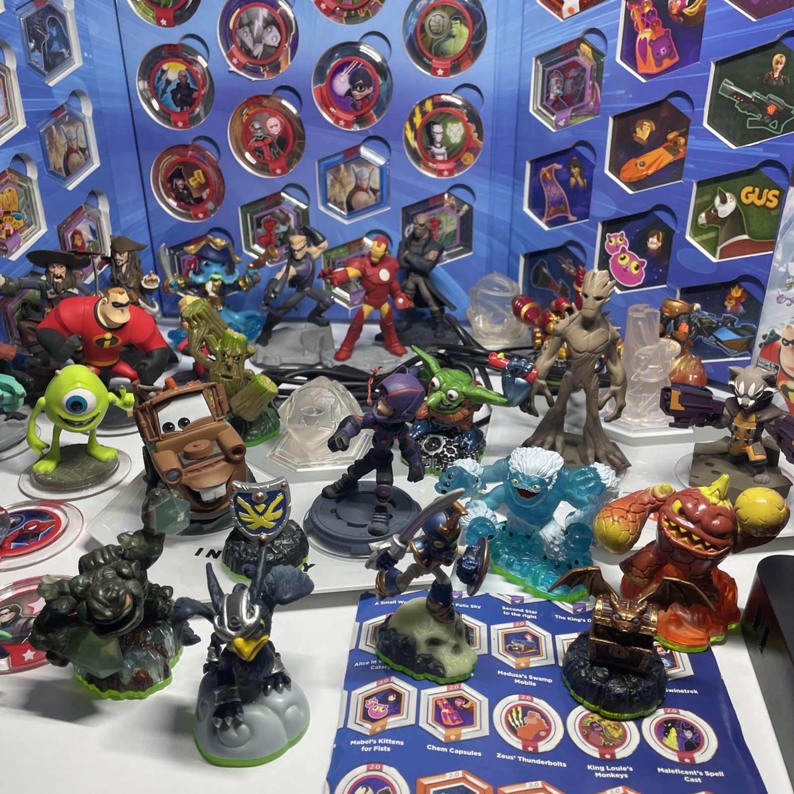 Skylanders + Disney infinity mixed Collection Over 50 Characters And Pieces!