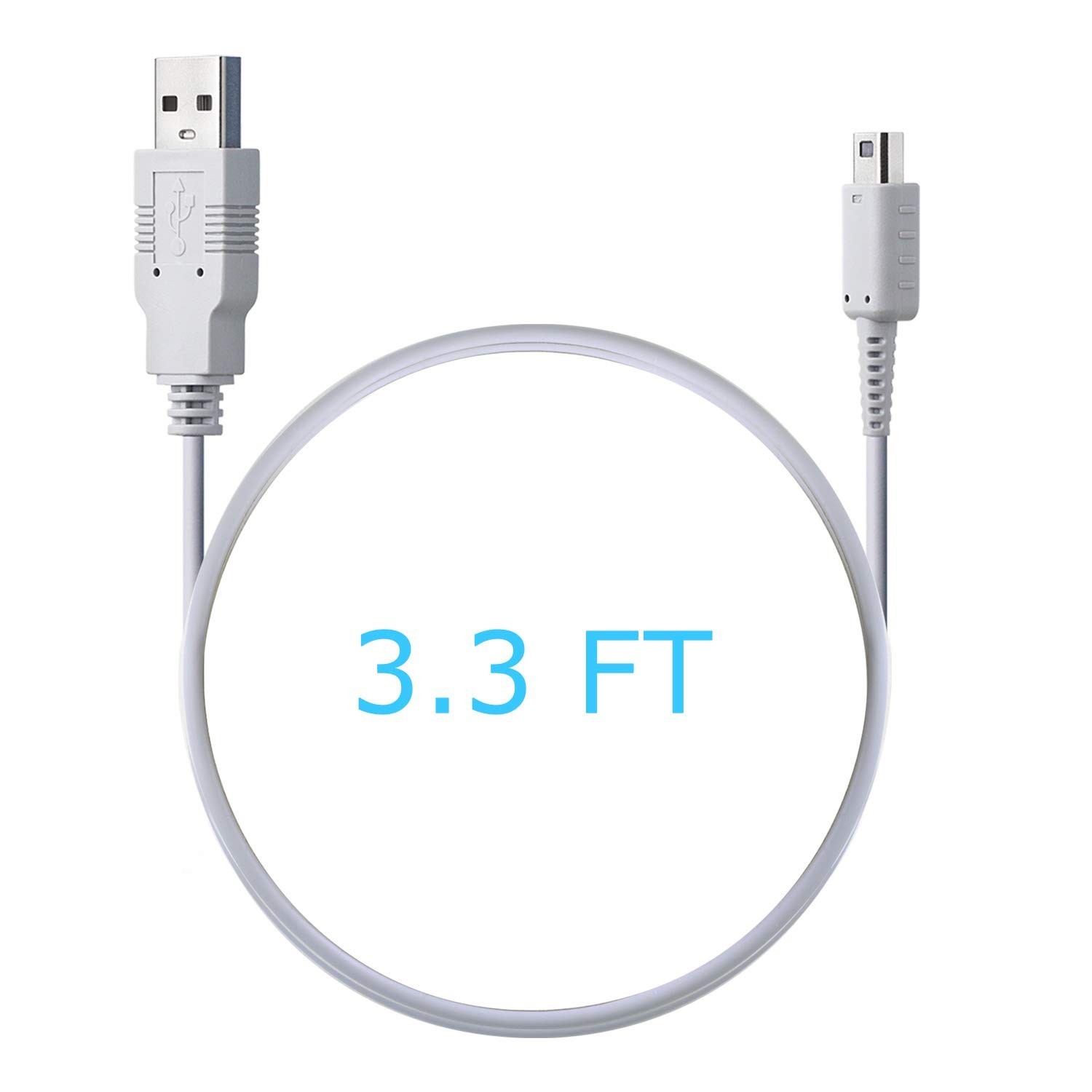 Durable USB Charger Cable for Wii U Gamepad – 100 cm Tangle-Free Replacement