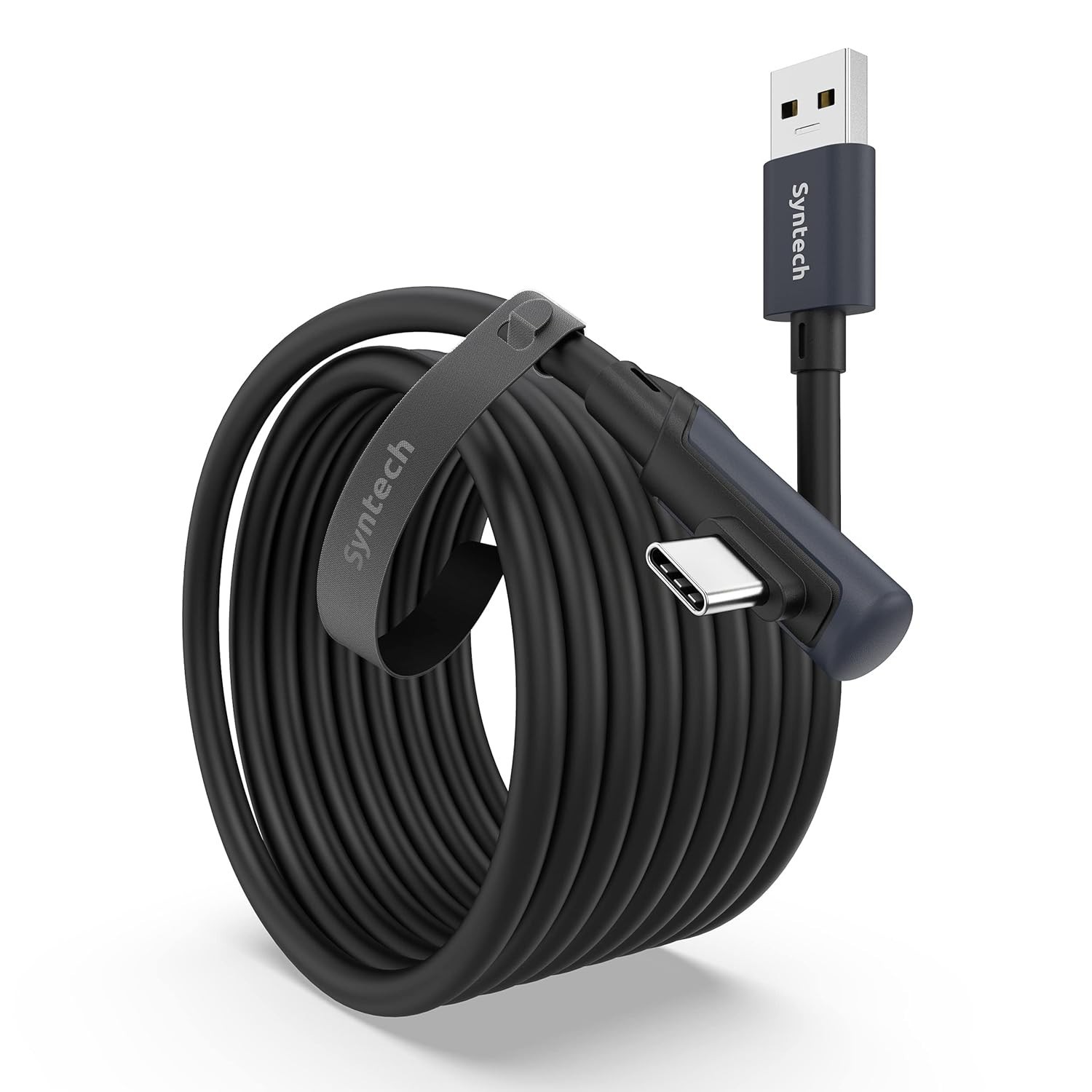 Comfortable 16 FT USB 3.0 VR Link Cable with L-Shaped Connector for Oculus/Meta