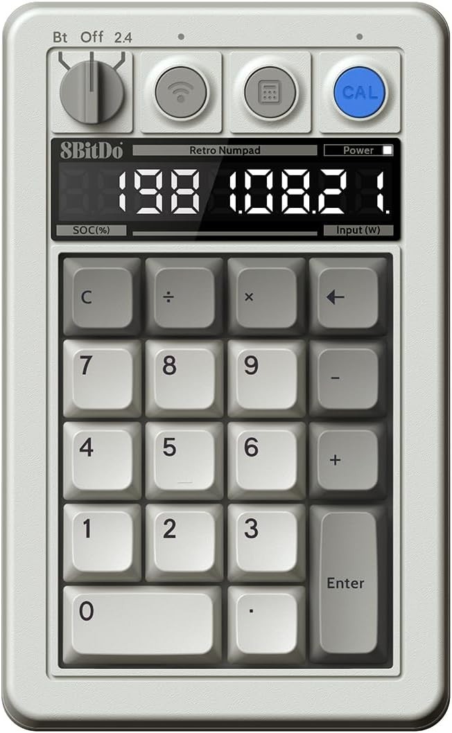 ~New 8BitDo Retro 18 Bluetooth /2.4G Mechanical Numpad Key pad~