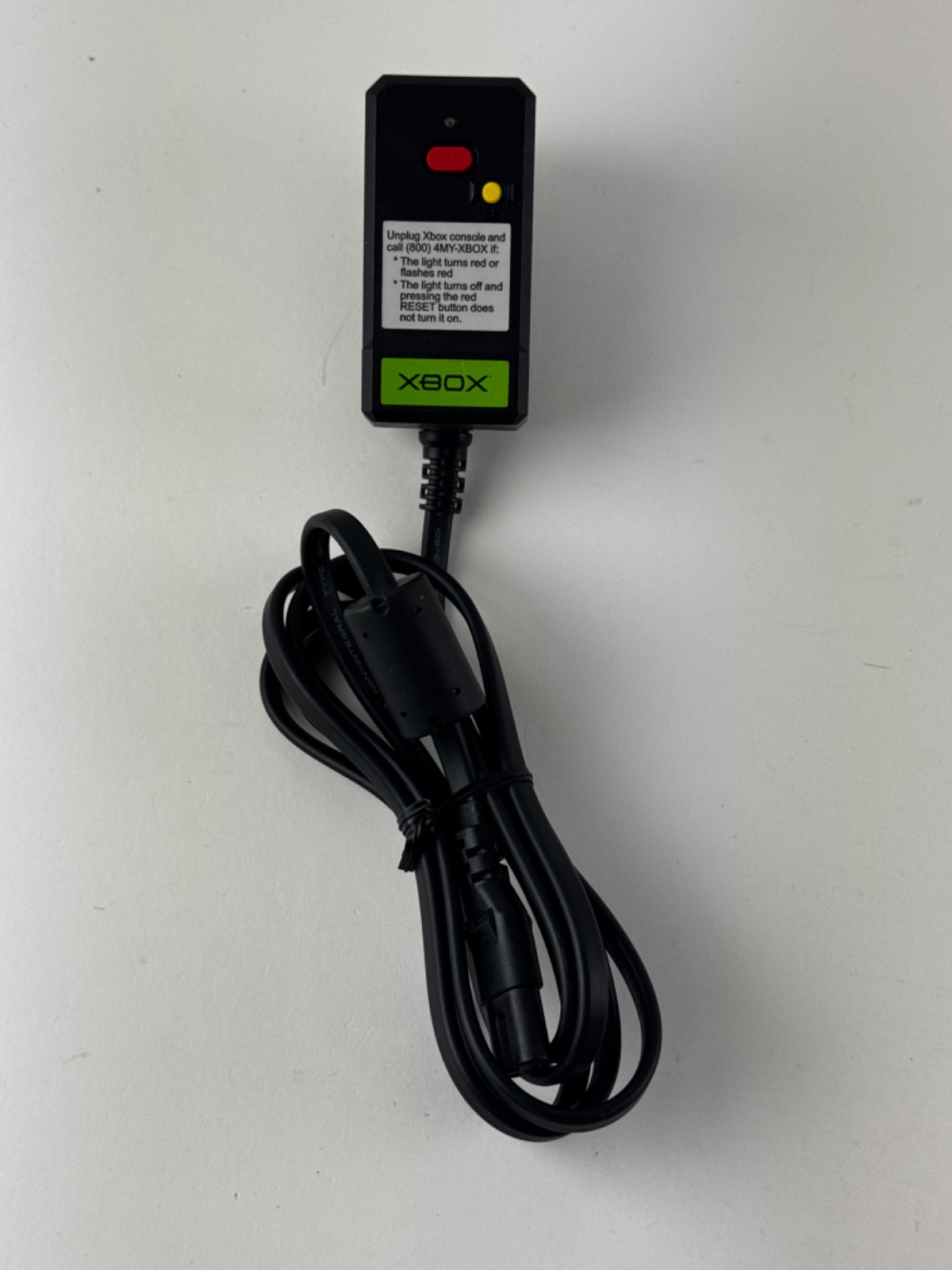 Original Xbox Protection AC Power Cord Cable X800563-100 OEM Tested