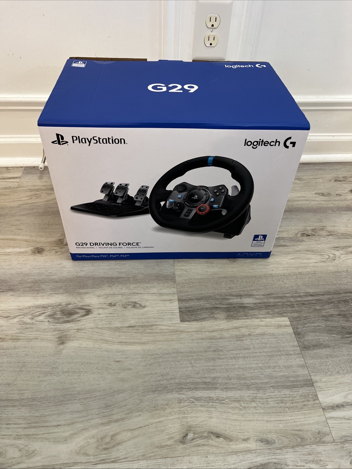 Logitech G G29 Driving Force Racing Wheel & Pedals Wired for PS5 PS4 PS3