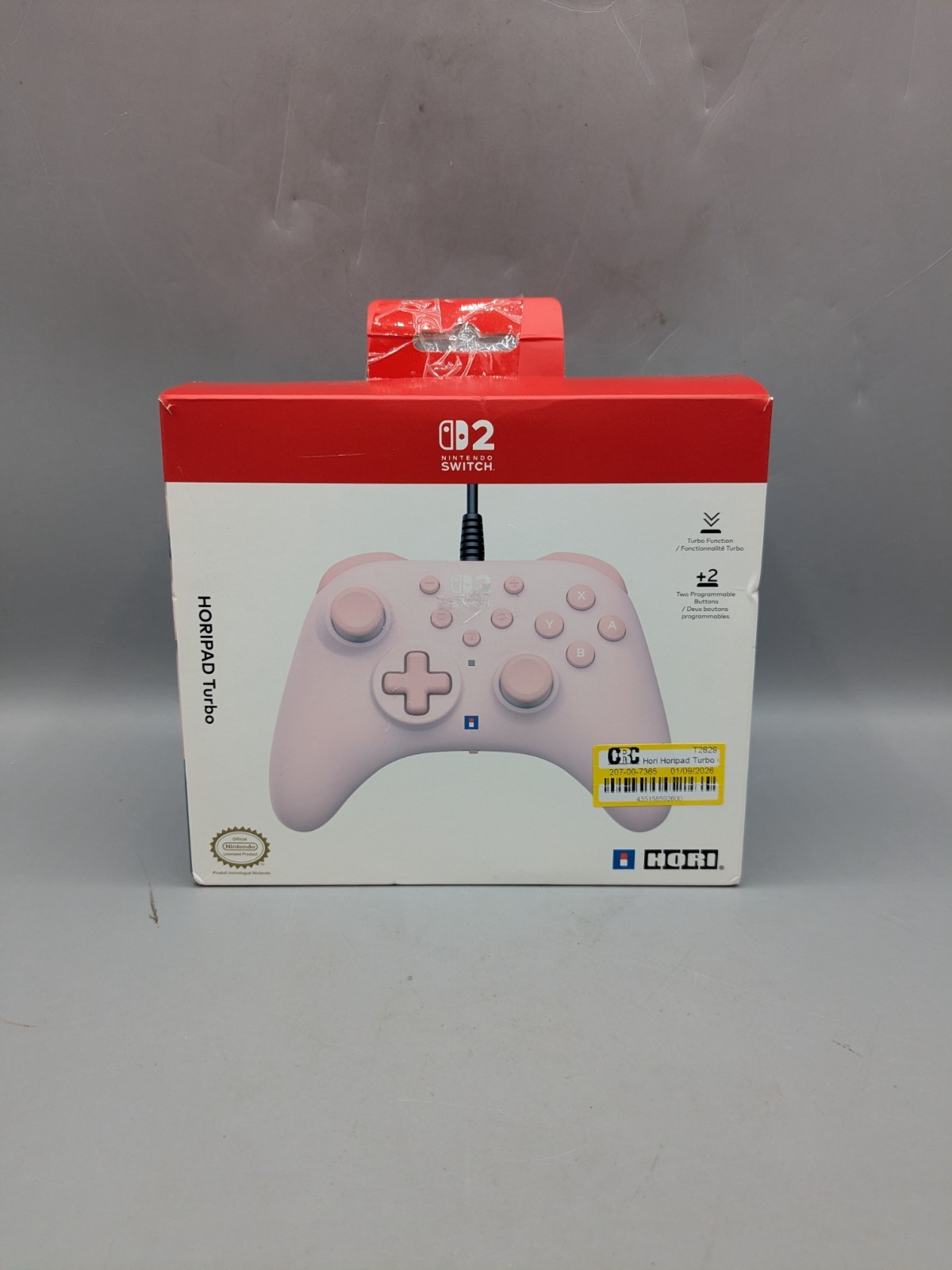 HORI HORIPAD Turbo (Cozy Pink) for Nintendo Switch 2 Used Good Condition