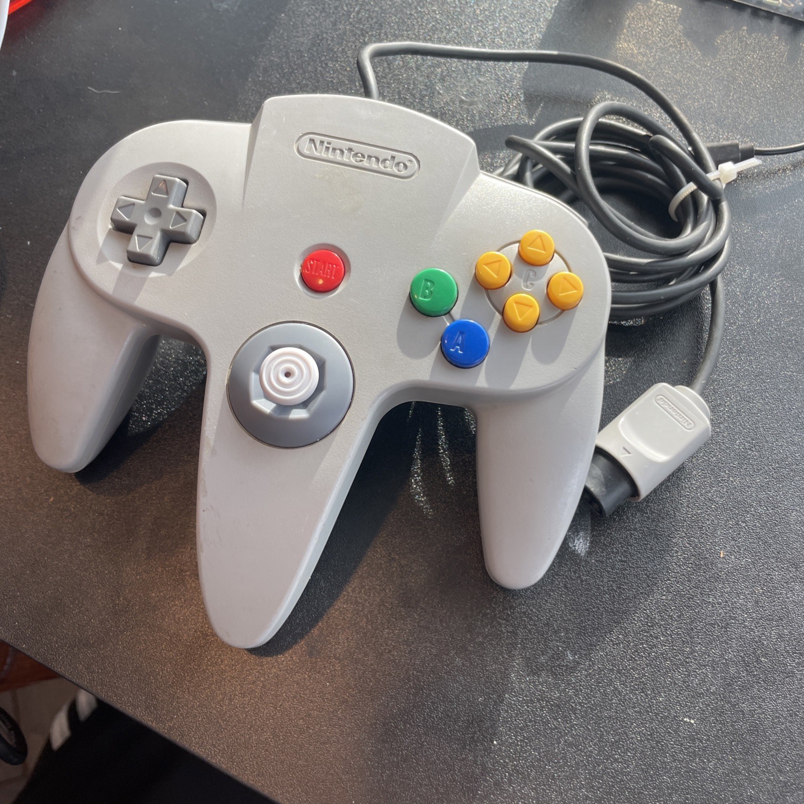 Nintendo 64 N64 Controller OEM Grey Hall Effect Analog Stick No drift NUS-005