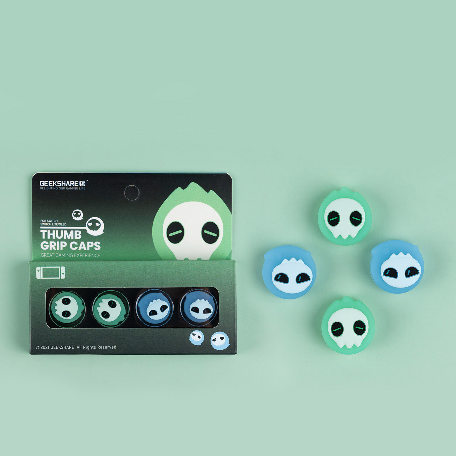 GeekShare Thumb Grips Analog Stick Caps for Nintendo Switch & Switch OLED &Lite