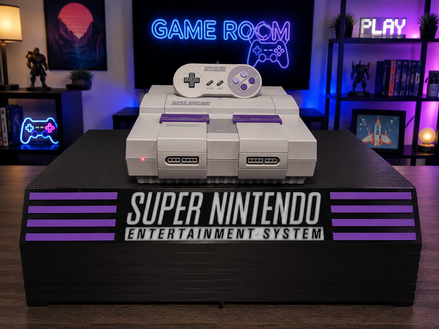 SNES Cartridge Holder for 18 Games Cartridges | Personalized Colors