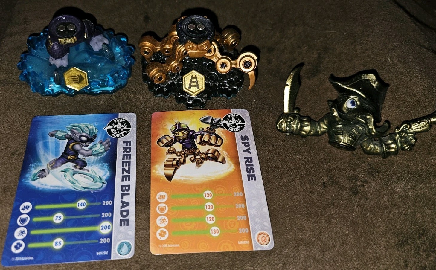 Skylanders Swap Force lot 7 Quick Draw Enchanted Legendary Gold Night Shift Doom