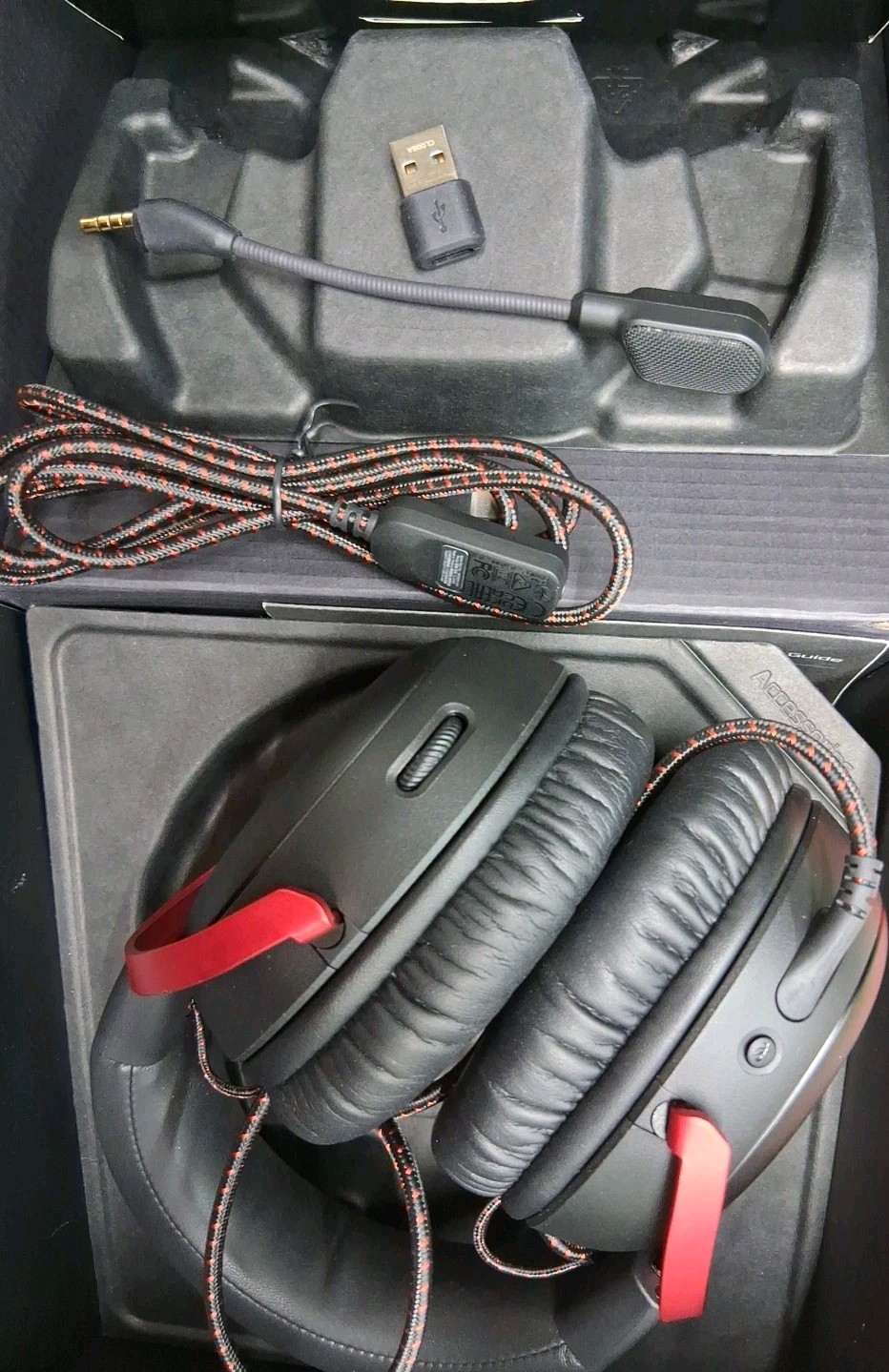 HyperX Cloud III Over-Ear Gaming Headset – Black/Red Excellent Cond Open Box