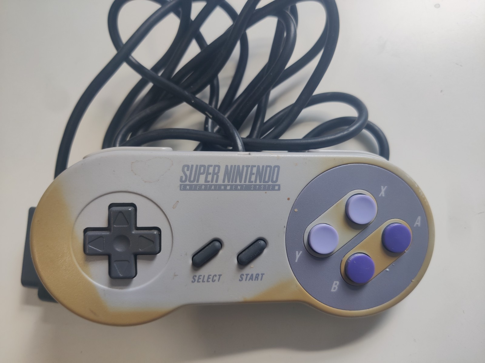 Original SNES Super Nintendo Controller OEM SNS-005 Authentic Genuine Tested #9