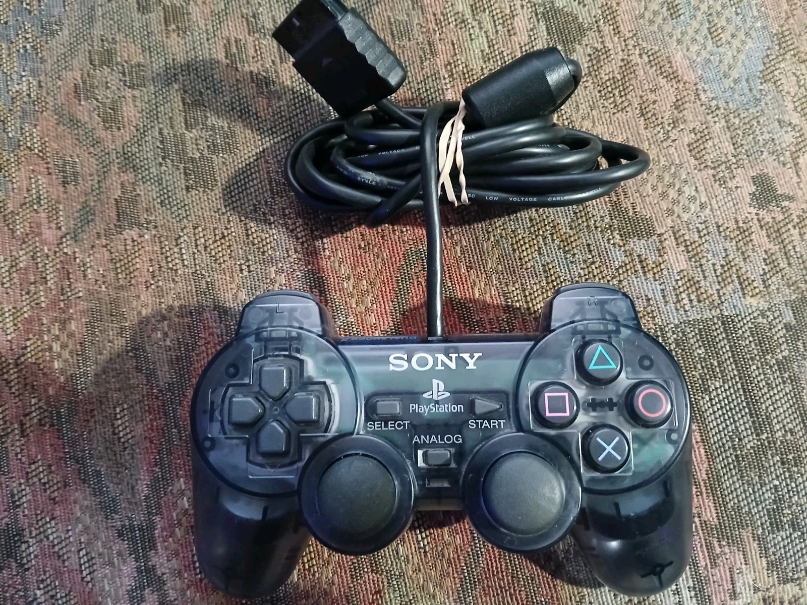 Sony PlayStation 2 Clear Smoke Gray OEM Controller SPCH-10010