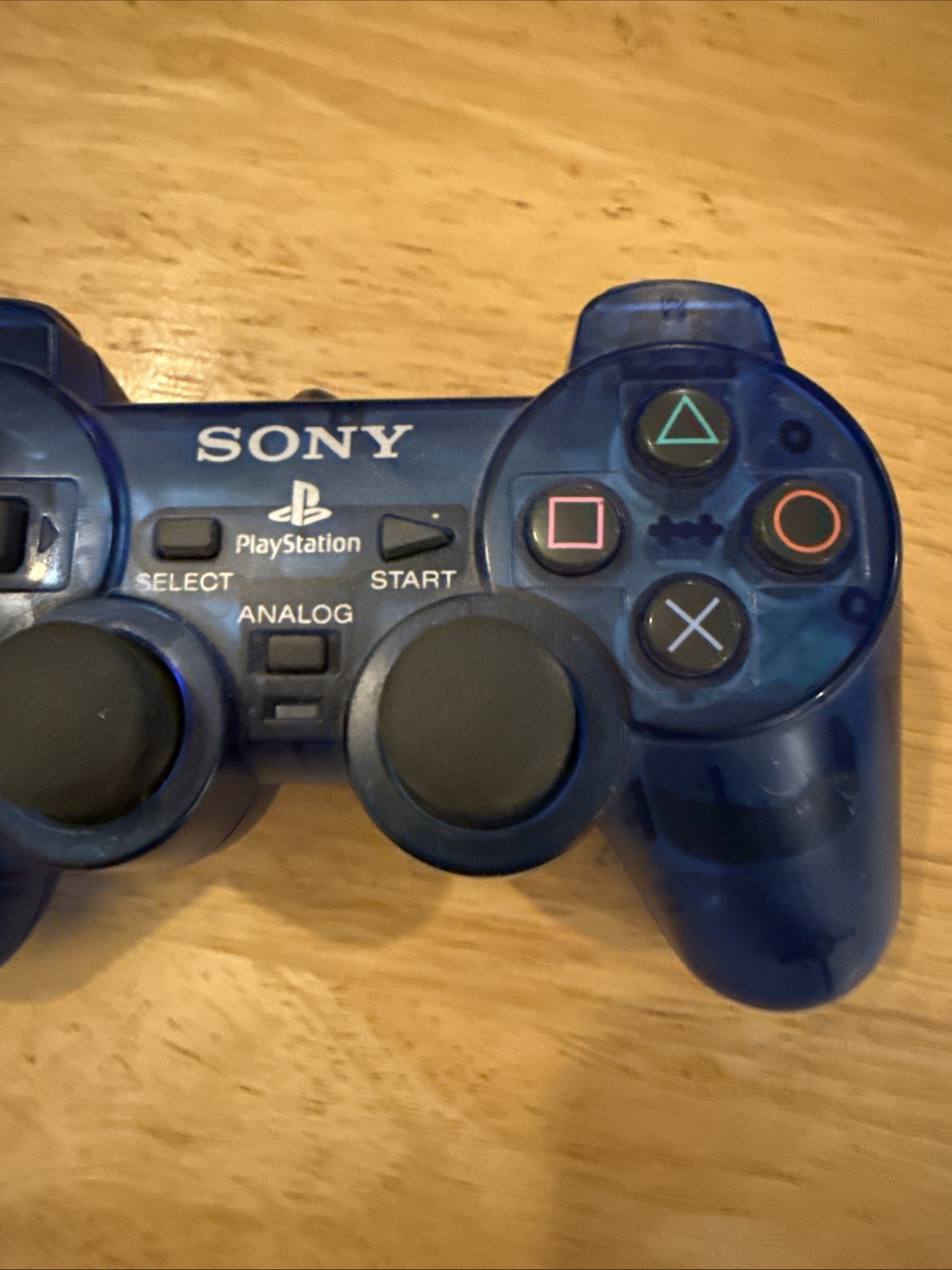 PS2 Controller Ocean Blue Clear DualShock OEM SCPH-10010