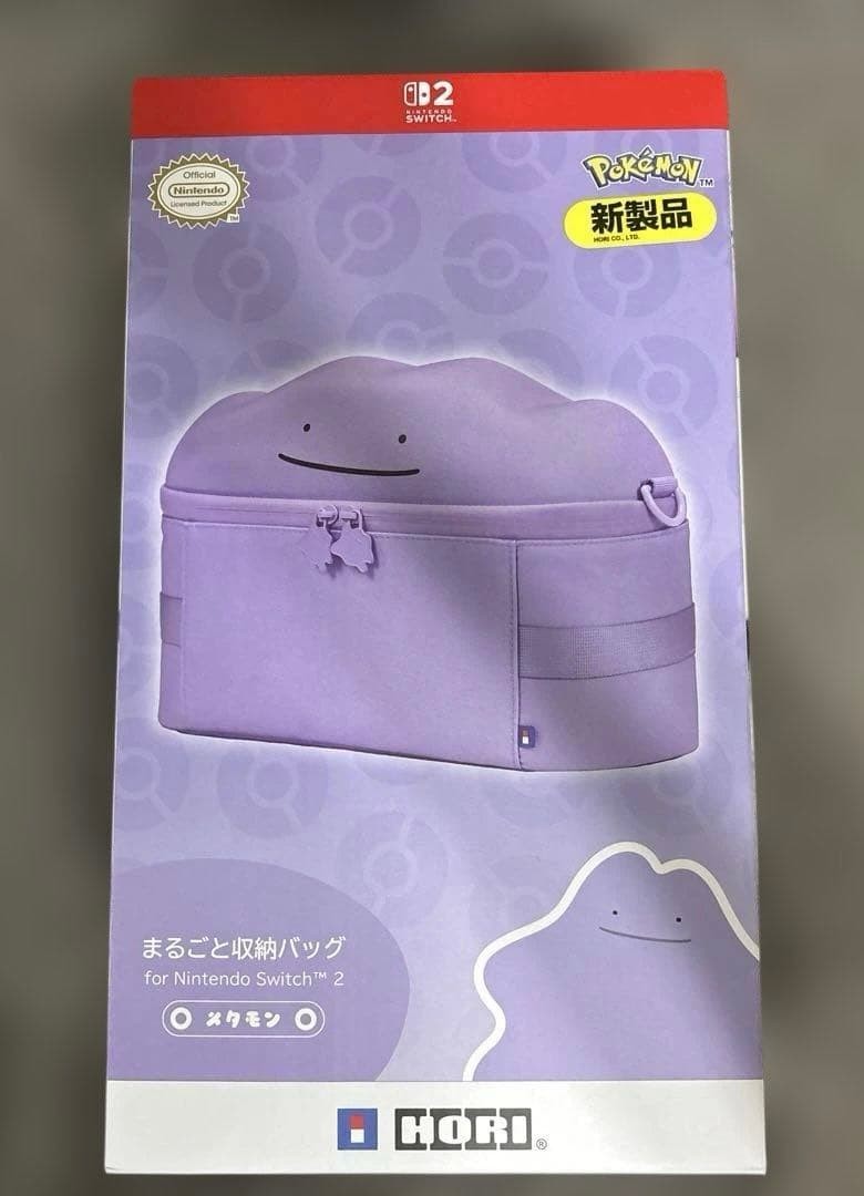 Ditto Storage Bag for Nintendo Switch 2 HORI Official Pokémon Case Japan New