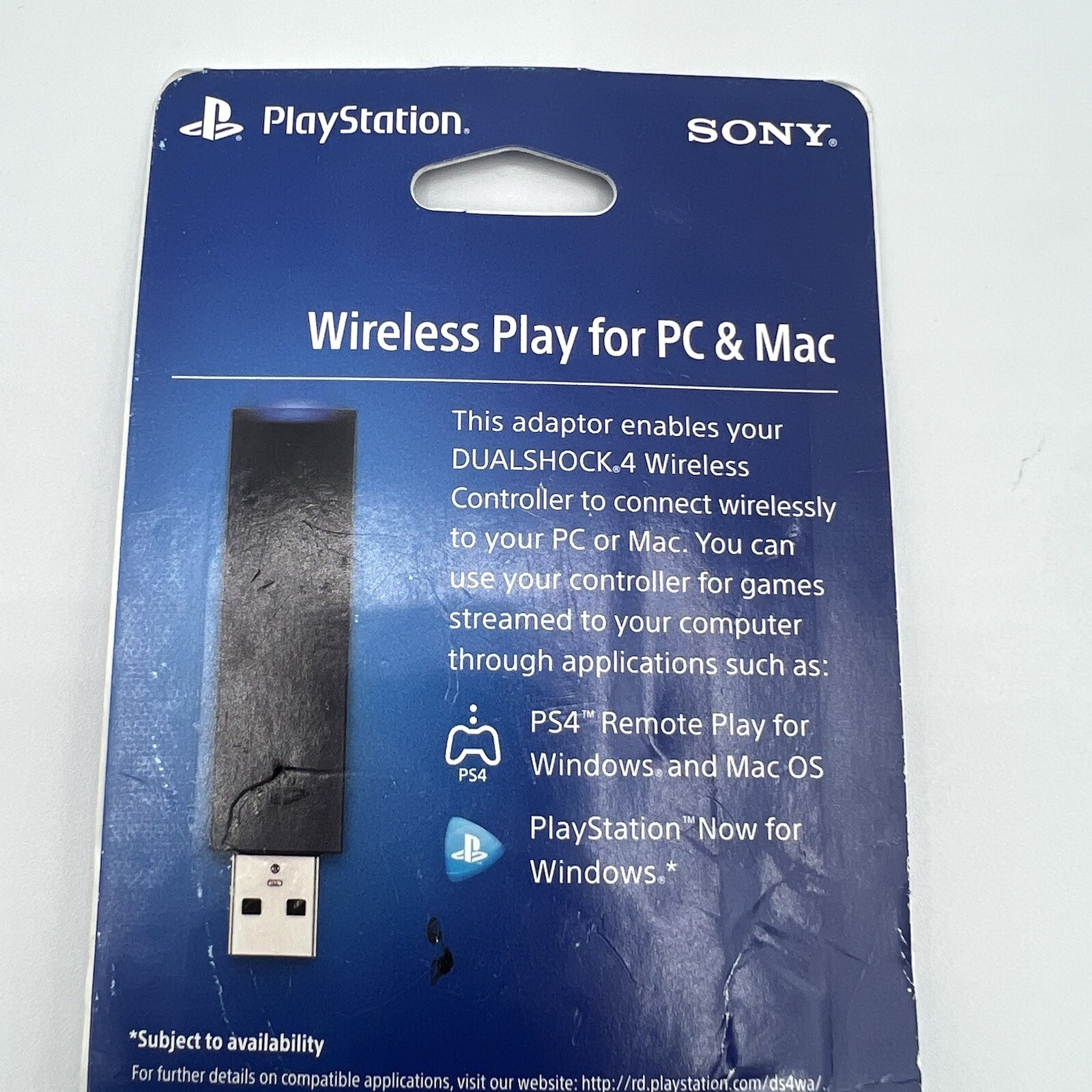 Sony Playstation Dual Shock 4 USB Wireless Adaptor for PC & Mac CUH-ZWA1U New