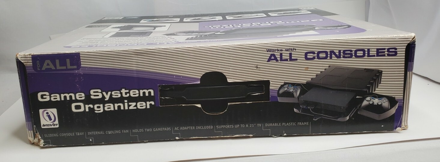 INTERACT ACESSORIES GAME SYSTEM ORGANIZER PS2 PLAYSTATION 2 WITH BOX