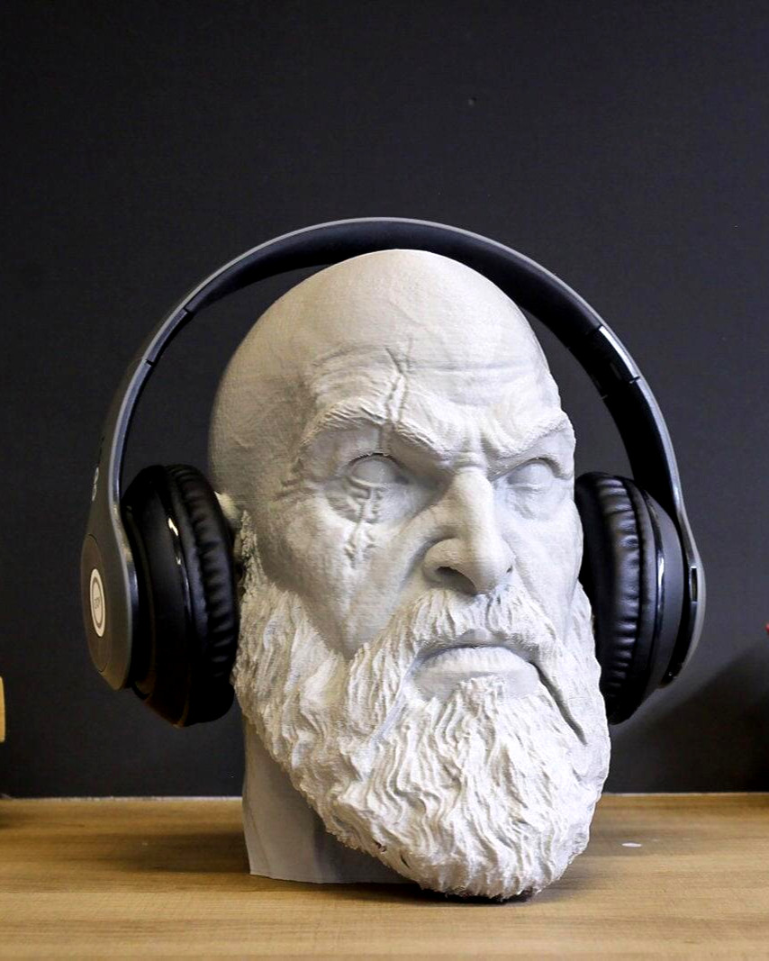 Kratos Headphone Stand | God of War Headphone Holder | PC Viking Headset Display