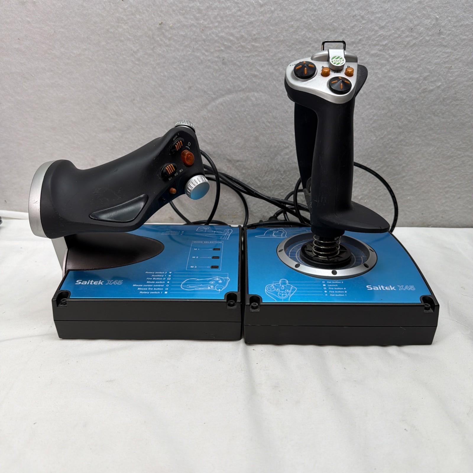 Saitek X45 Flight Simulator Throttle & Control Stick – Used – Tested Working