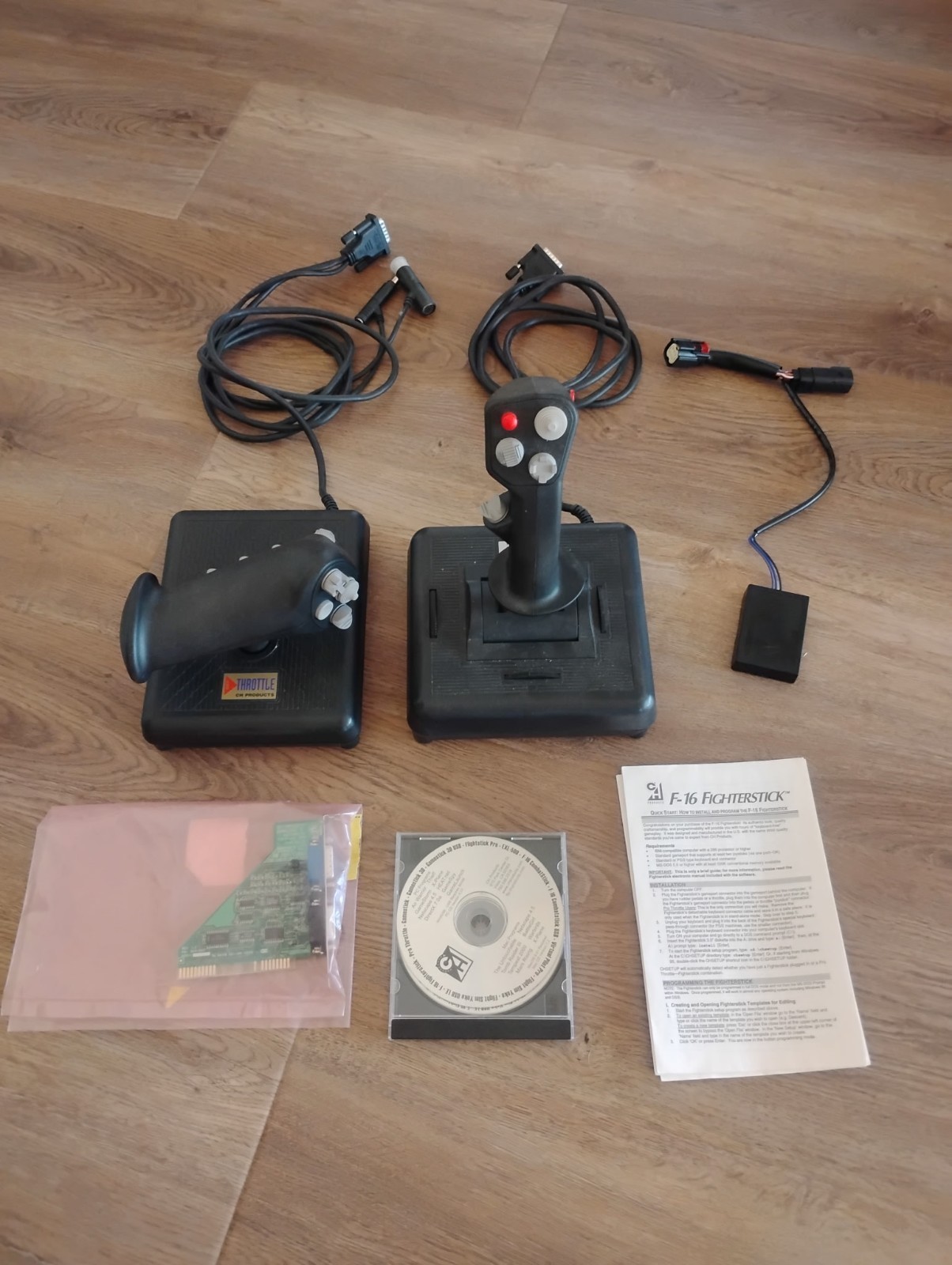 CH Products Fighterstick And Pro Throttle USB PTU996 FTRUSB Gaming Simulator