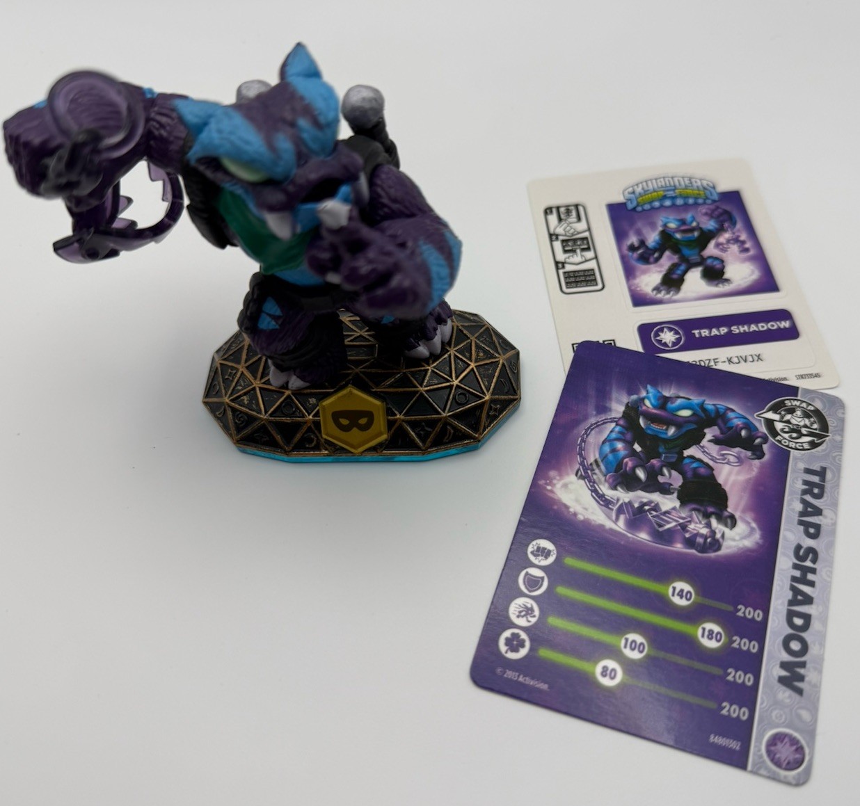 Activision Trap Shadow Skylanders Trap Team Figure + Card + Sticker + Code