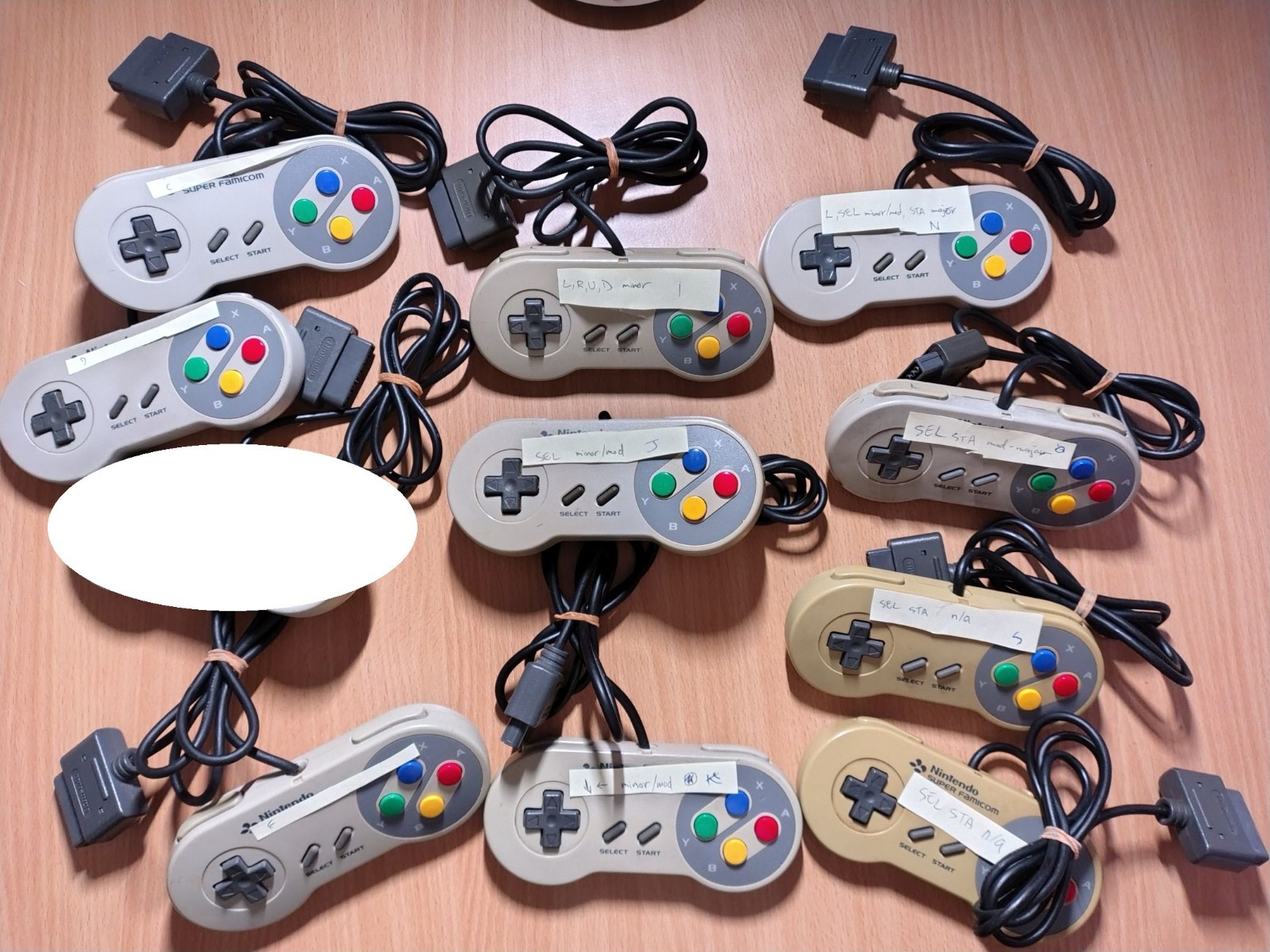 10x SFC Nintendo Super Famicom Controller Pad (Official/Genuine) SNES [SHVC-005]