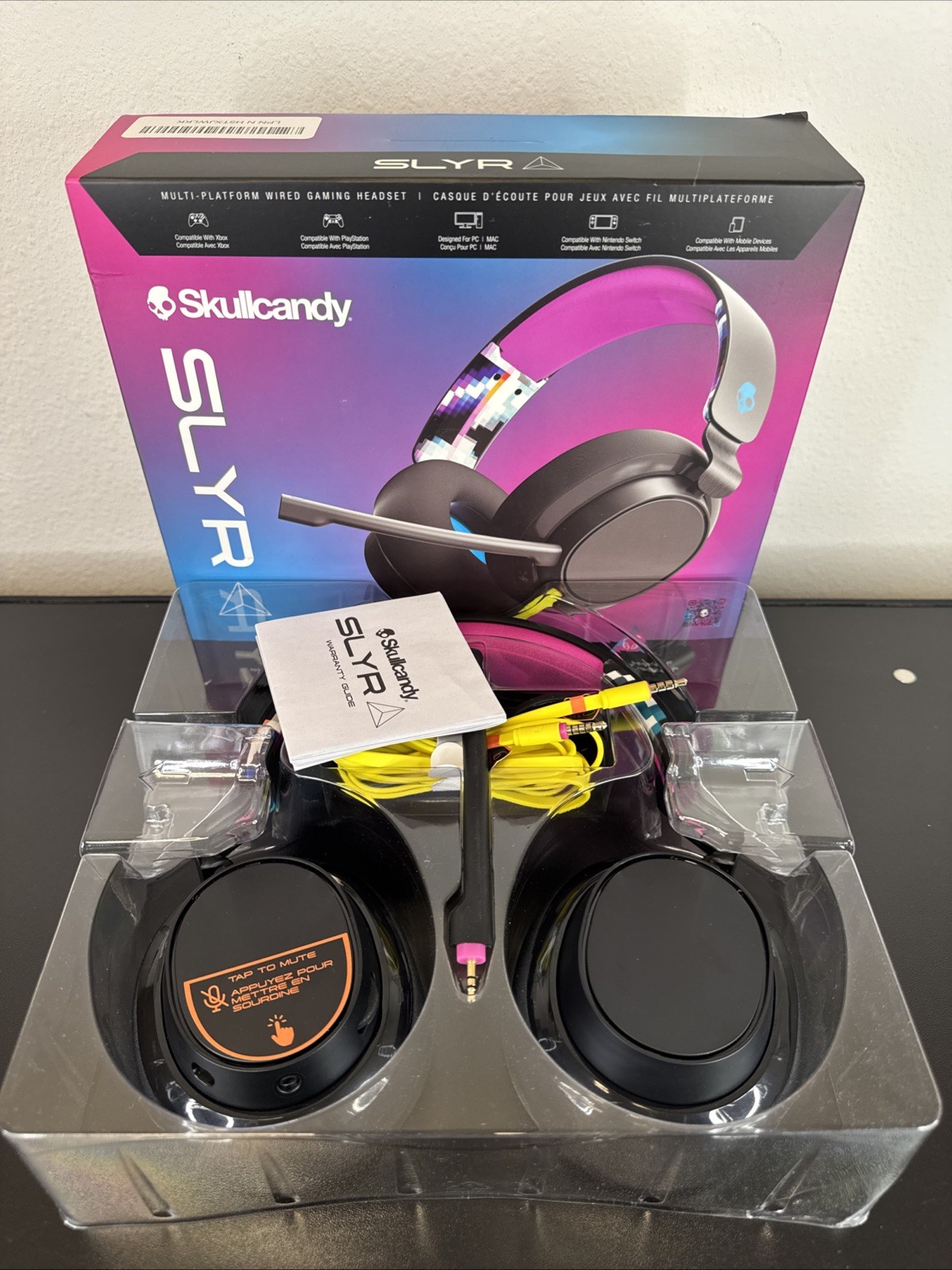 Skullcandy SLYR Lightweight Multi Platform Gaming Headset With Boom Mic New