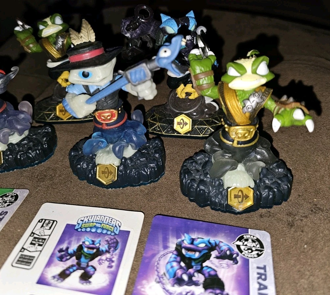 Skylanders Swap Force lot 7 Quick Draw Enchanted Legendary Gold Night Shift Doom