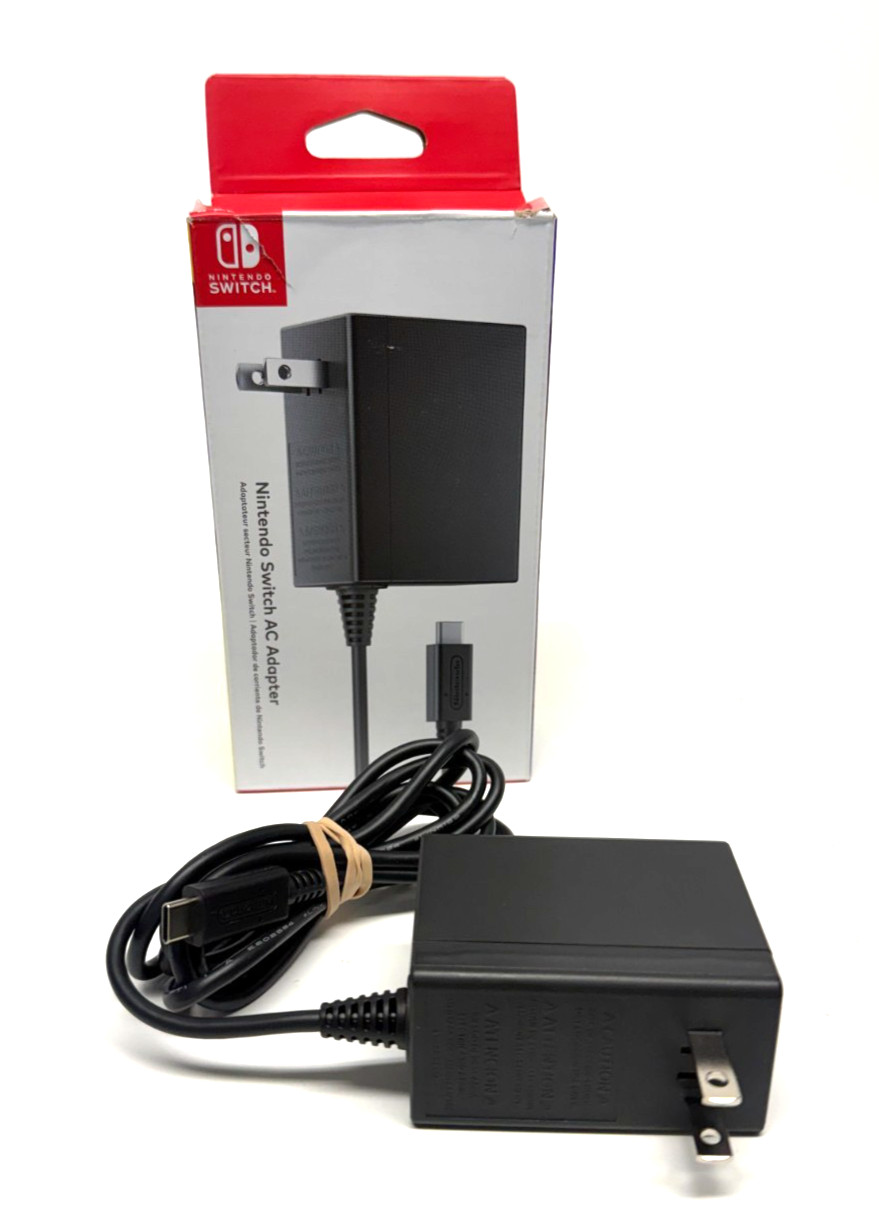 Official Nintendo Switch AC Adapter Charger HAC-002 USB-C Power Cord