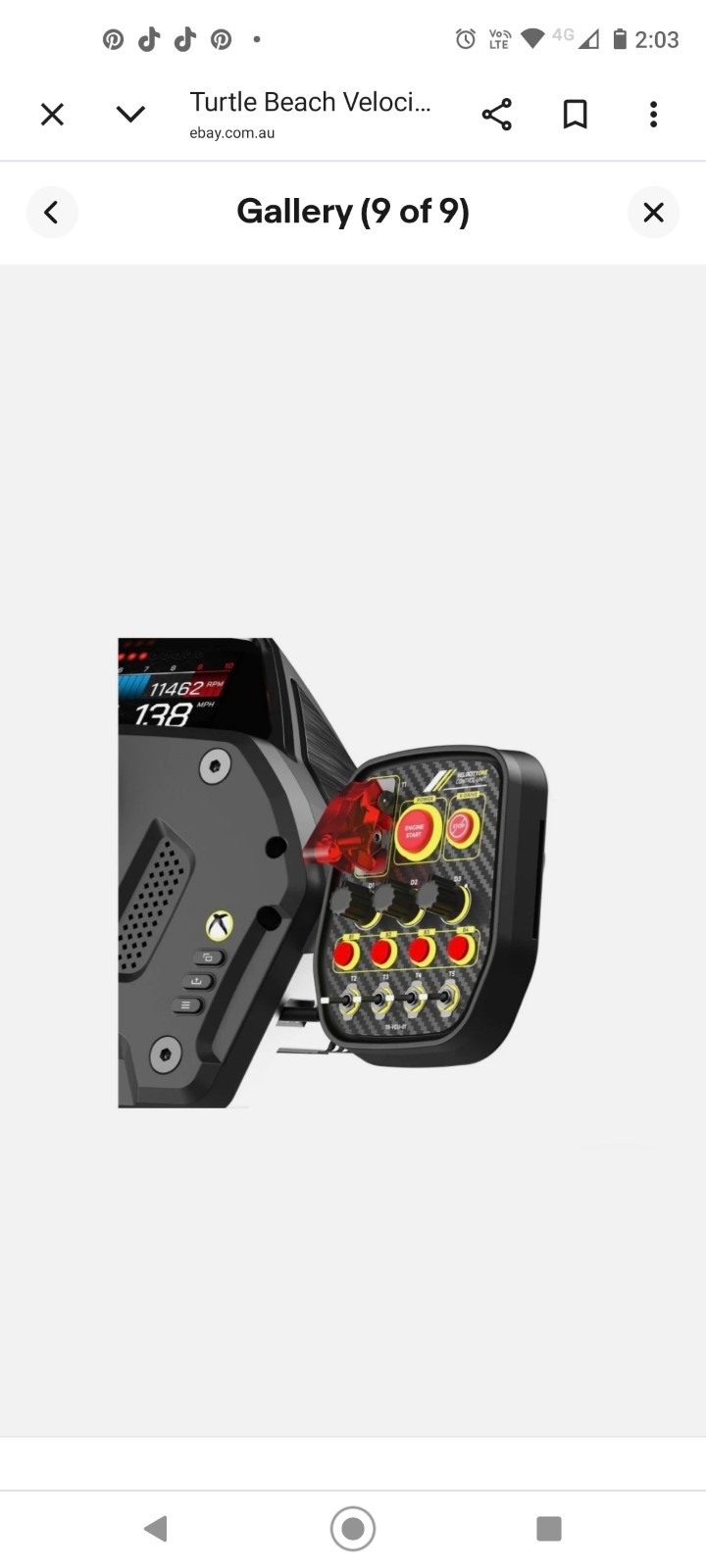 Turtle Beach Velocityone Race Wheel & Pedal System Licensed for Xbox Series X|S,
