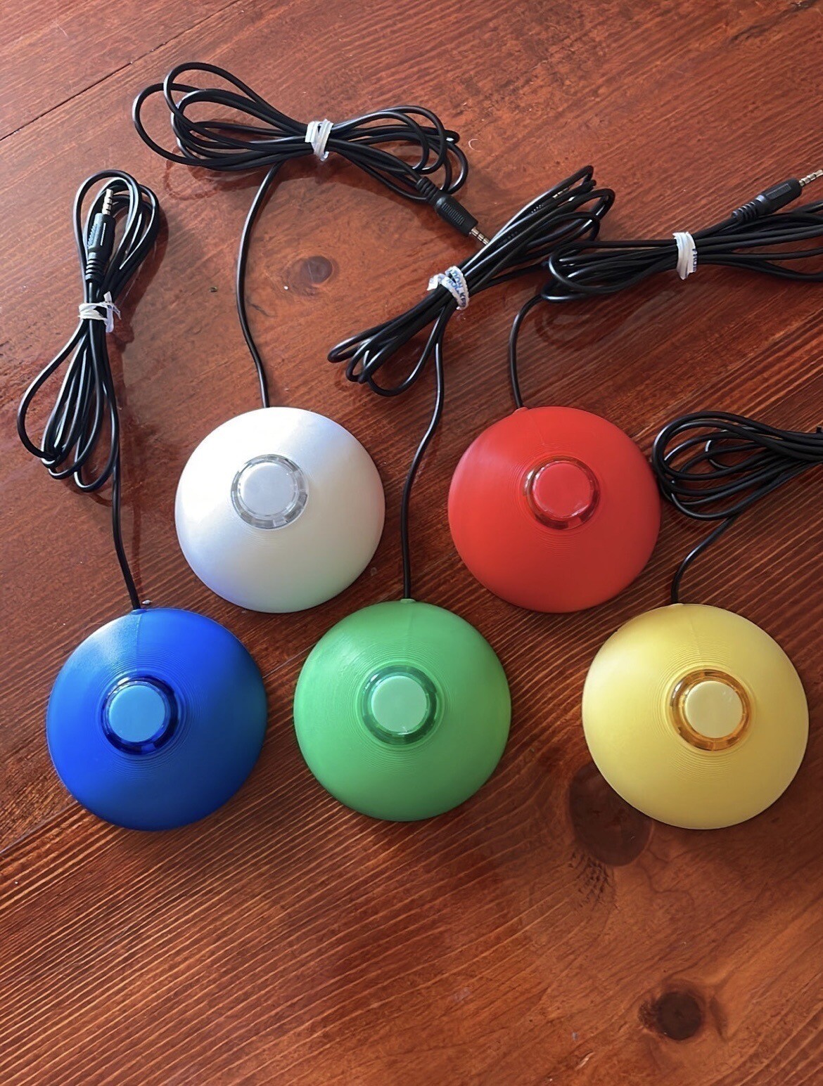 PlayStation Access Controller Buttons – White – Blue – Red – Yellow – Green.