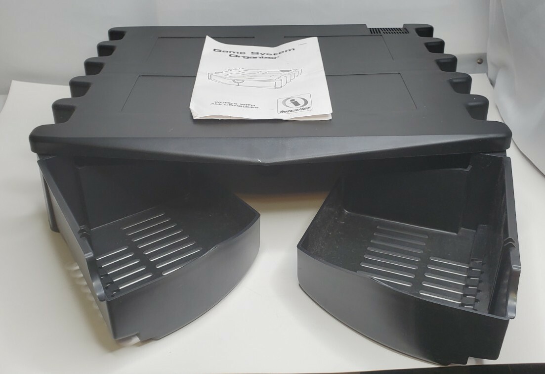 INTERACT ACESSORIES GAME SYSTEM ORGANIZER PS2 PLAYSTATION 2 WITH BOX
