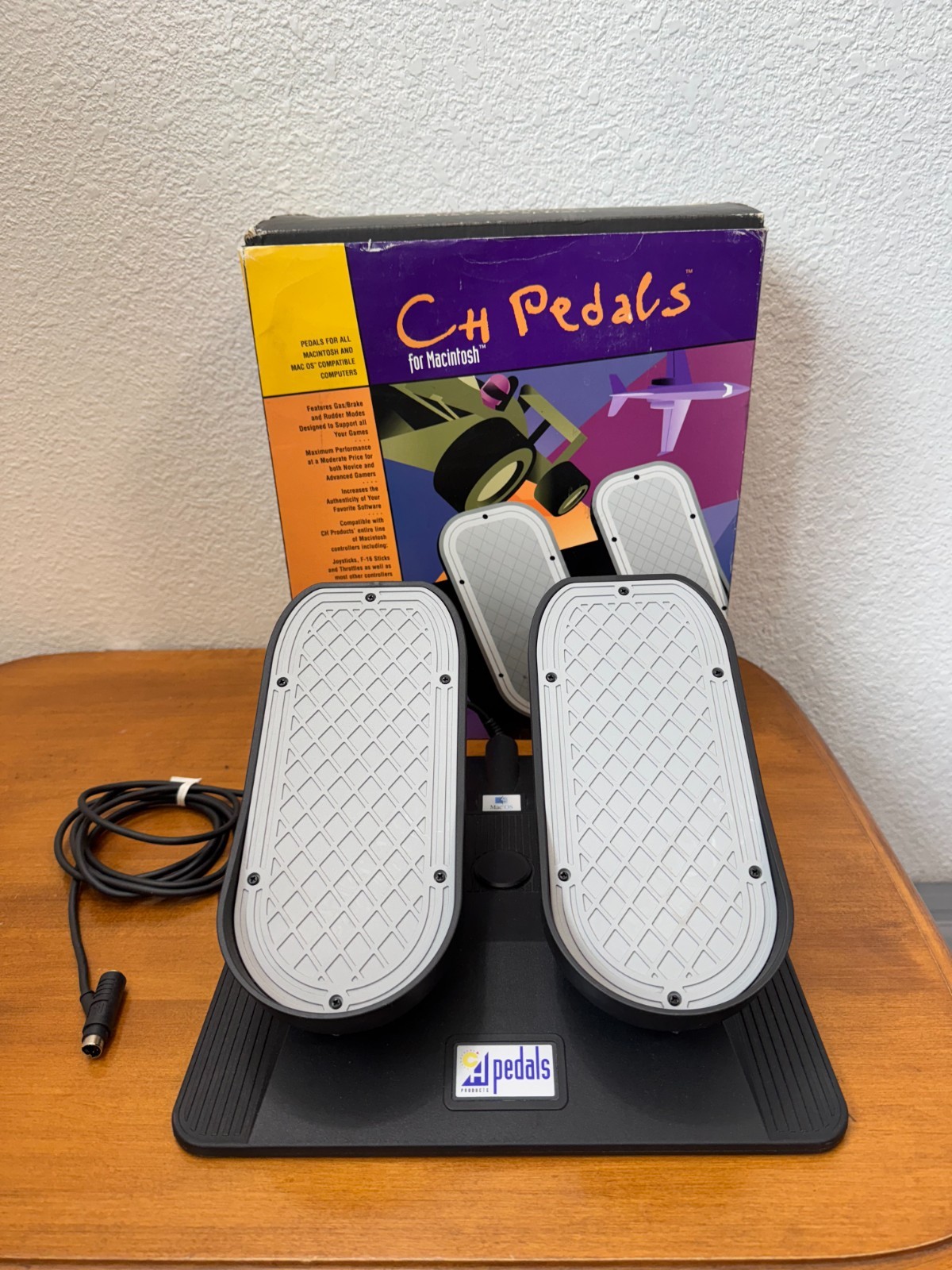 CH Pedals PC Rudder Control Flight Driving Simulator PD65MAC Macintosh Mac OS