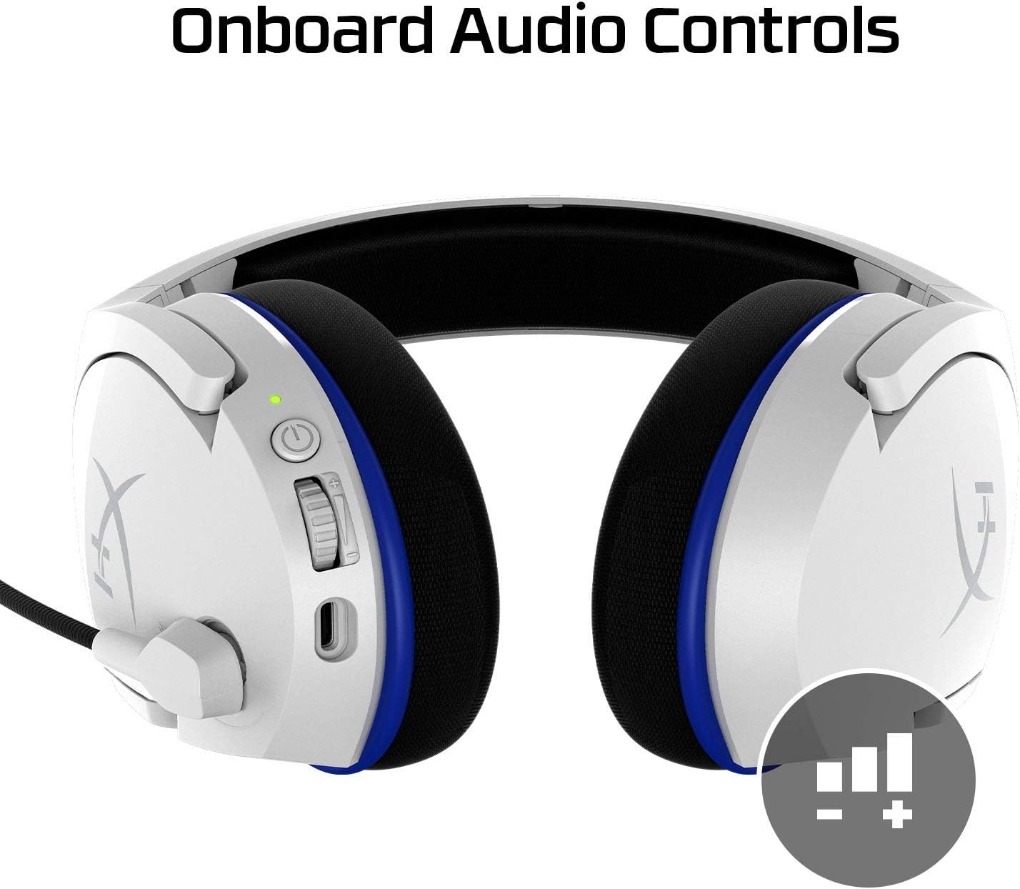 HyperX HHSS1C-KB-WT/G – Wireless Gaming Headset, – White