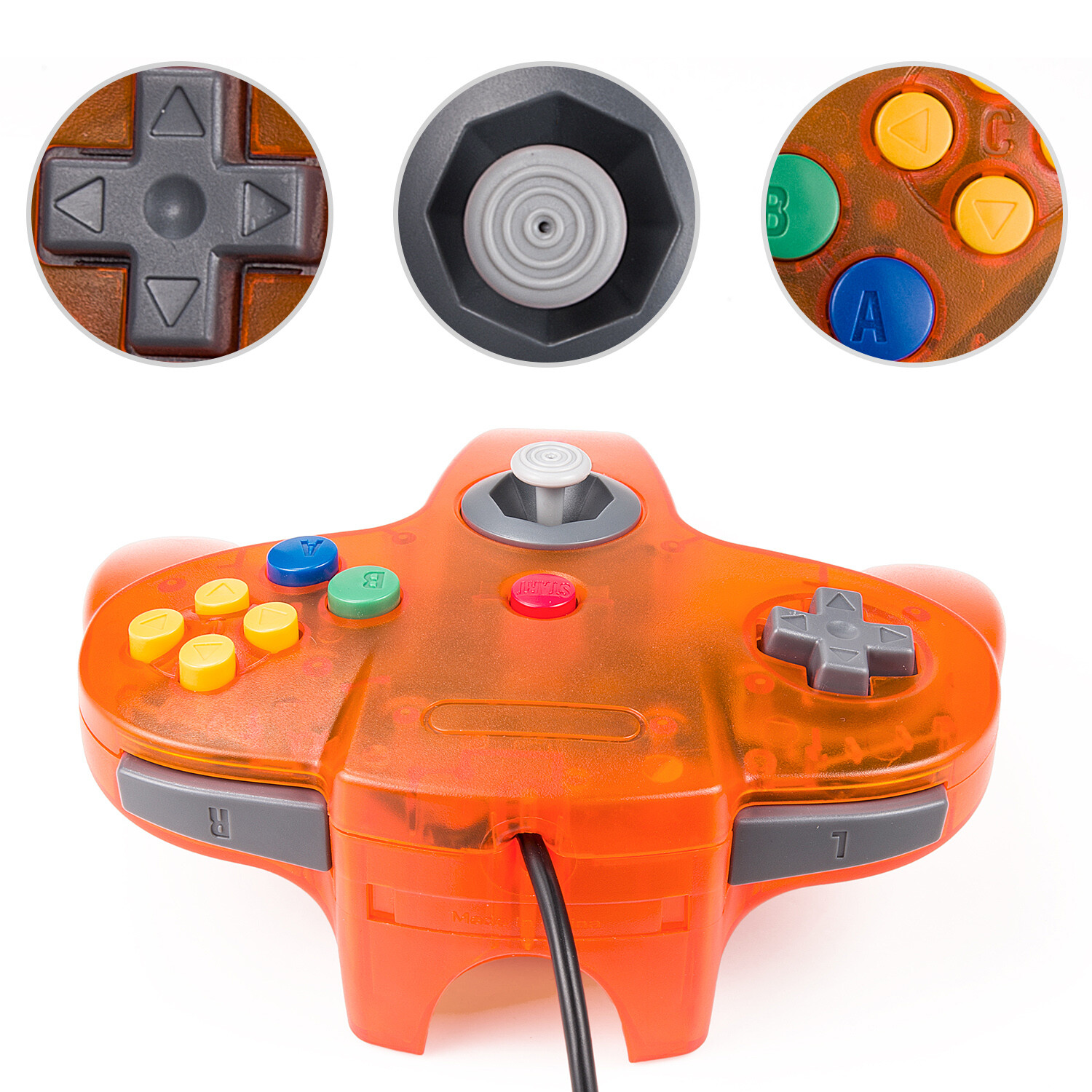 For Nintendo 64 N64 USB Wired Controller Joystick Joypad For PC / MAC / Retropie