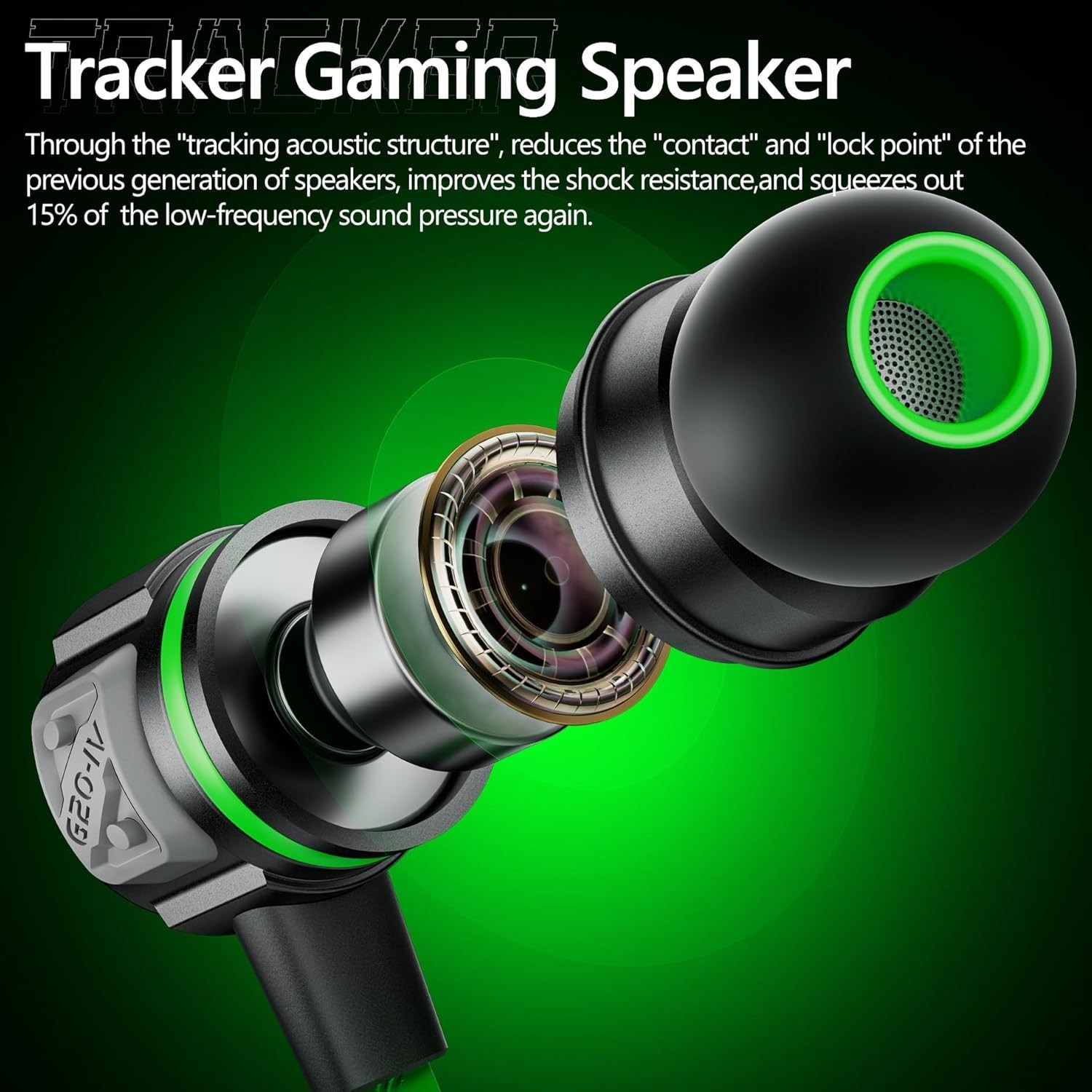 Gaming Earbuds Wired Silicone In Ear 3.5mm USB-C Mic Volume Control Noise Iso…