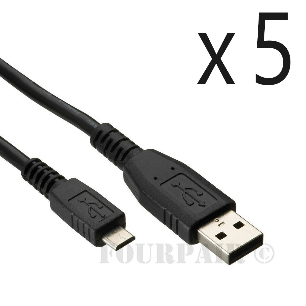 5 Pack Lot – 15ft Micro USB Charger Cable for Xbox One Wireless Controller New