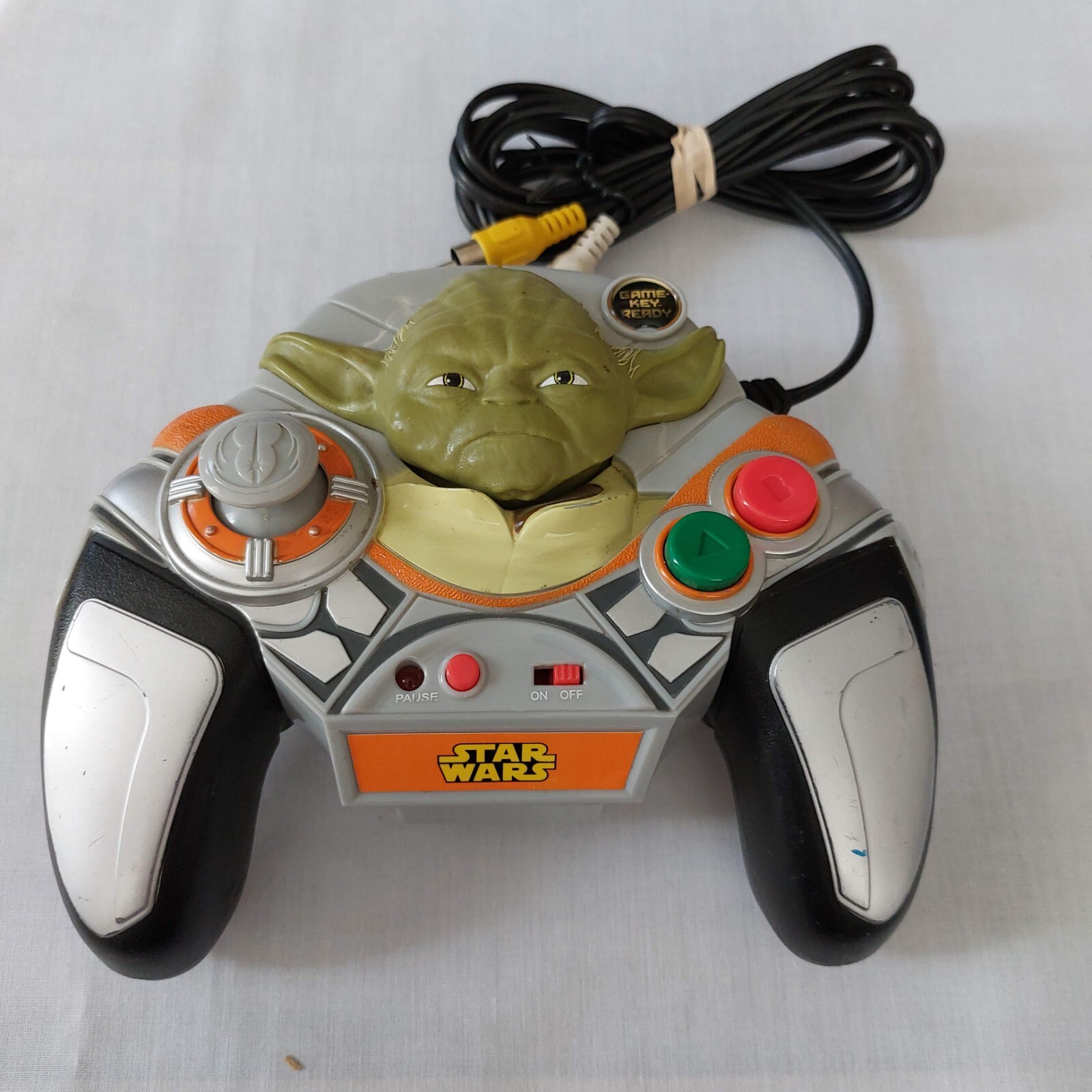 Star Wars Yoda Game Controller Jakks Pacific TV Games Revenge Sith Tested Works