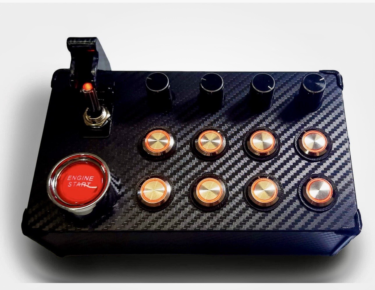 Sim Racing Button Box for Competition Lighted Buttons XBOX S/X Start Console
