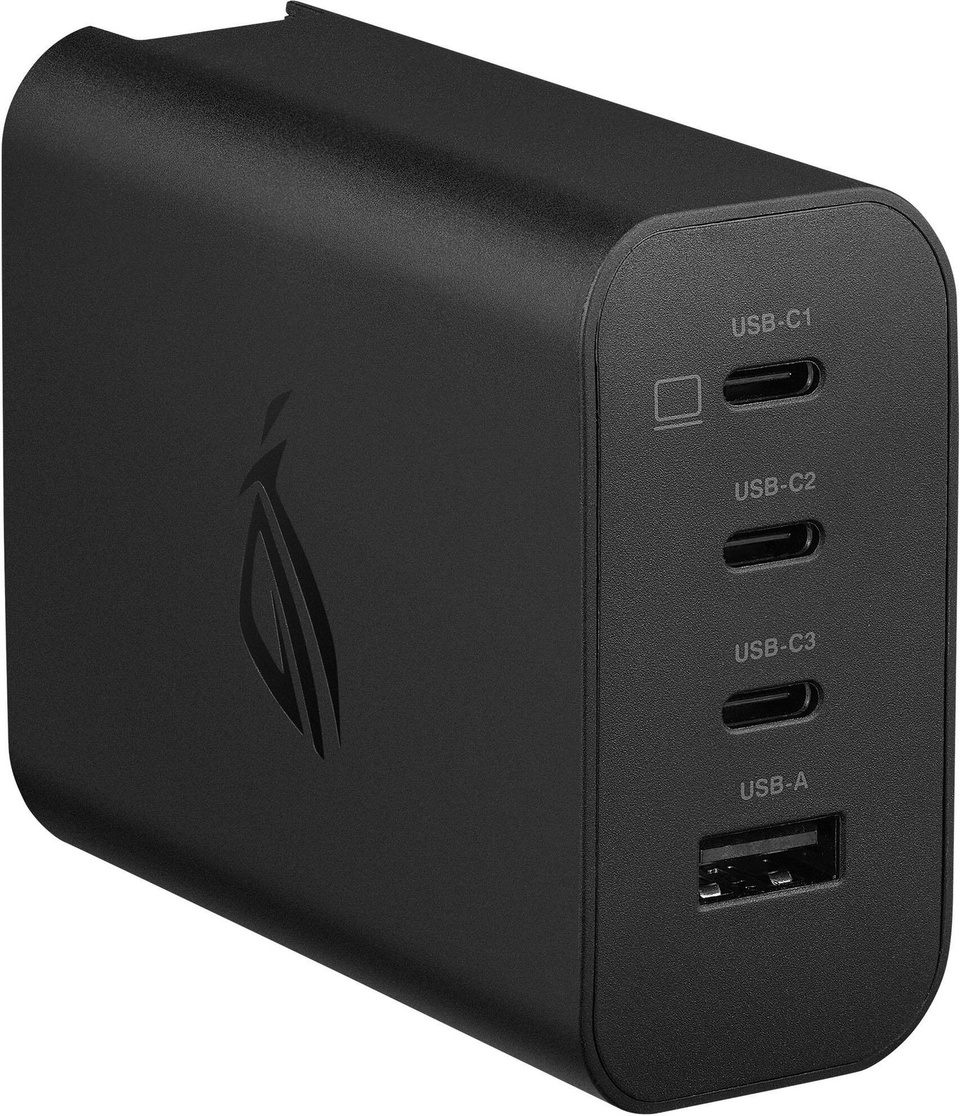 ASUS – ROG 140W USB-C GaN Charger – Supports USB Type-A and USB Type-C – Black
