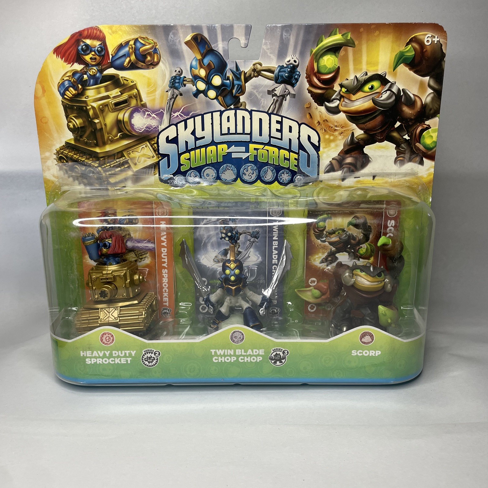 Activison Skylanders Swap Force Heavy Duty Sprocket,Twin Blade Chop Chop & Scorp