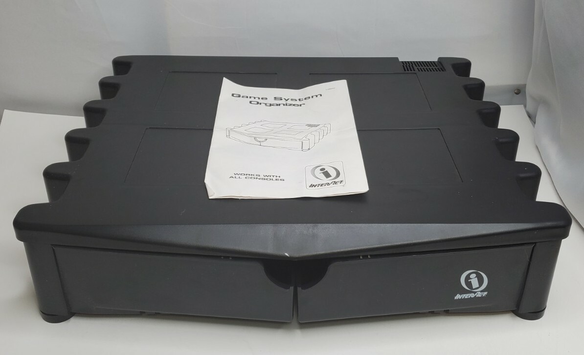 INTERACT ACESSORIES GAME SYSTEM ORGANIZER PS2 PLAYSTATION 2 WITH BOX