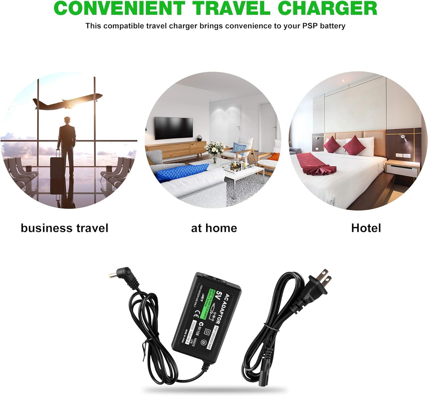 AC Adapter Home Wall Charger Power Supply For SONY PSP 1000 2000 3000 Slim Lite