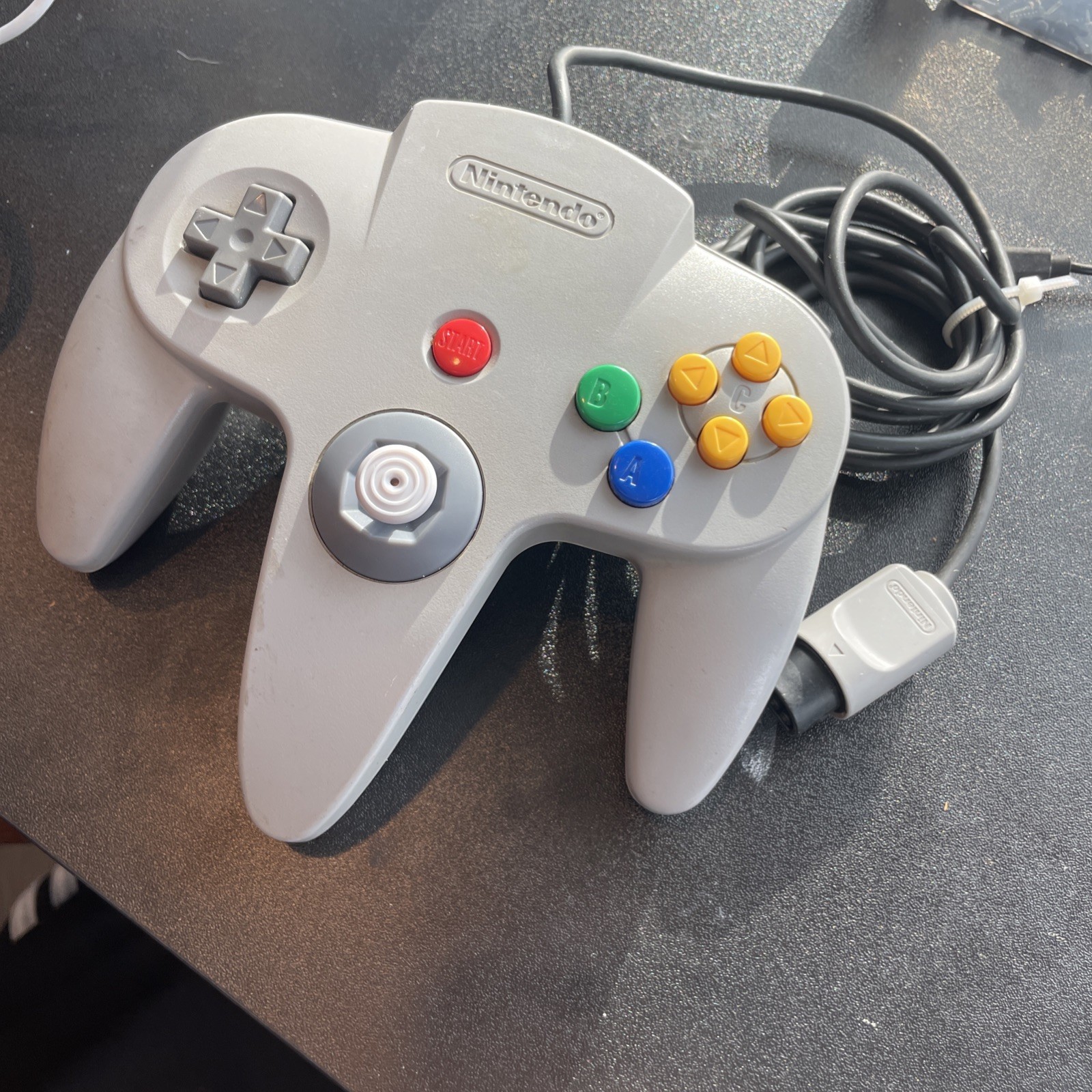 Nintendo 64 N64 Controller OEM Grey Hall Effect Analog Stick No drift NUS-005