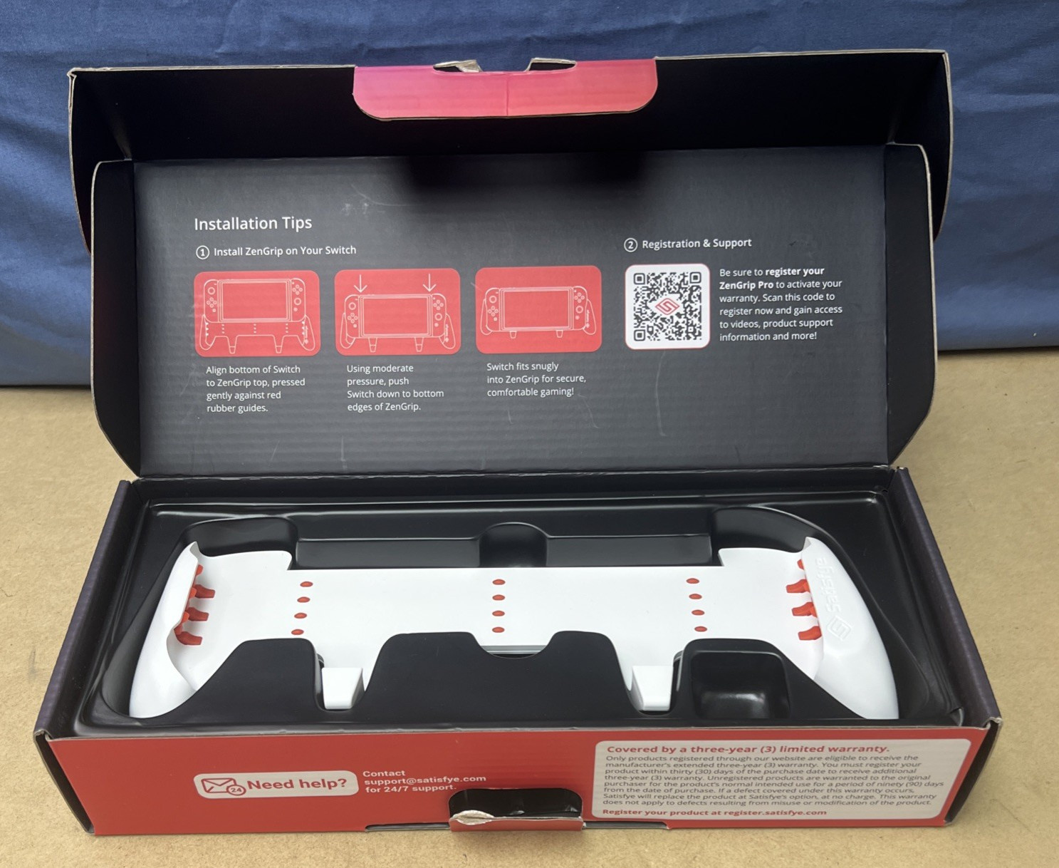 Satisfye Zengrip Pro Gen 3 OLED Ergonomic Gaming Grip For Nintendo Switch