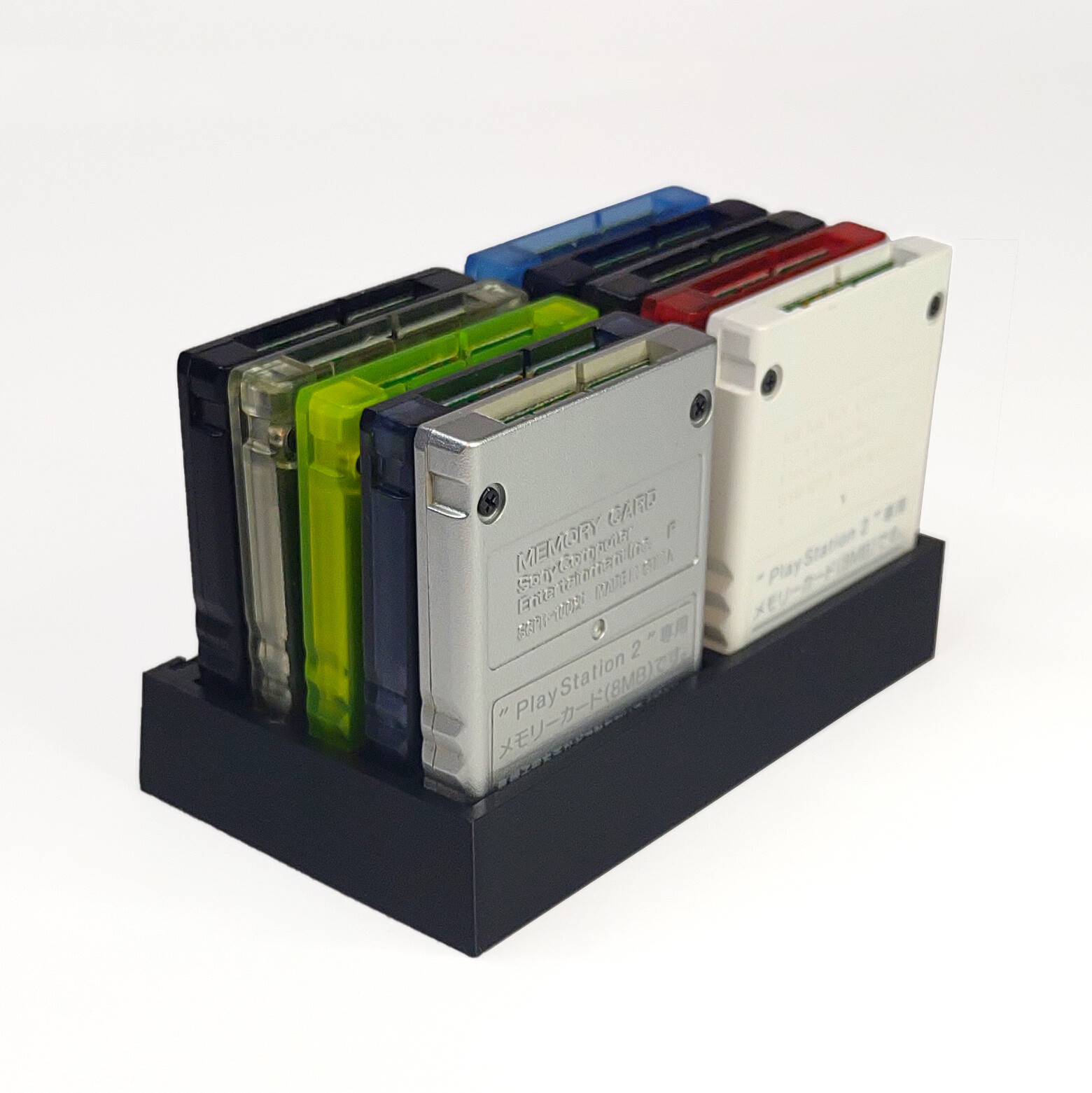 Sony PlayStation Memory Card Display Tray Mancave Storage Accessory PS1 & PS2