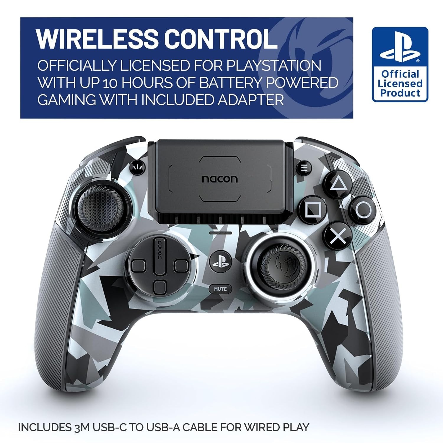 Nacon Revolution 5 Pro Wireless Controller for PS5, PS4 & PC – Arctic Camo™