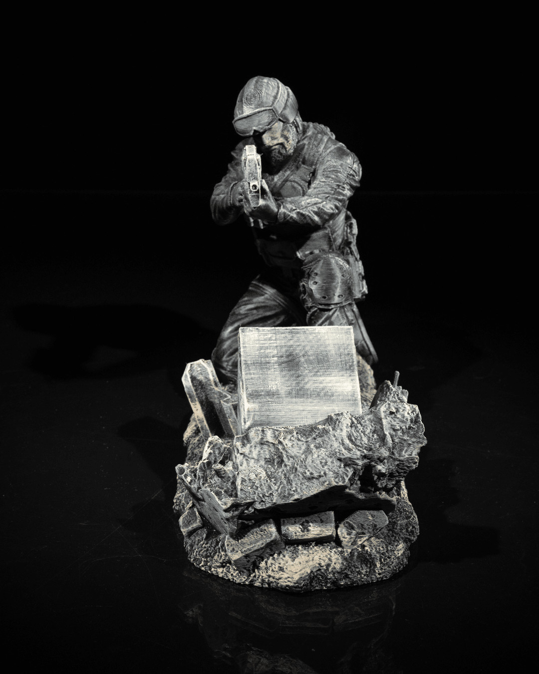 Barricade Soldier Controller Holder – 3D Printed Military Gaming Stand |