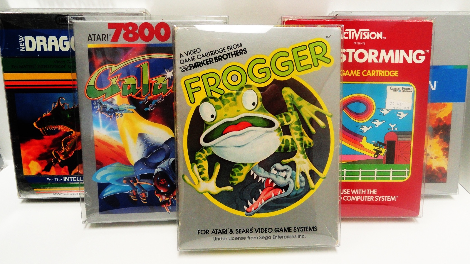 25 Box Protectors For ATARI 2600 / 5200 / 7800 Video Games Clear Display Cases