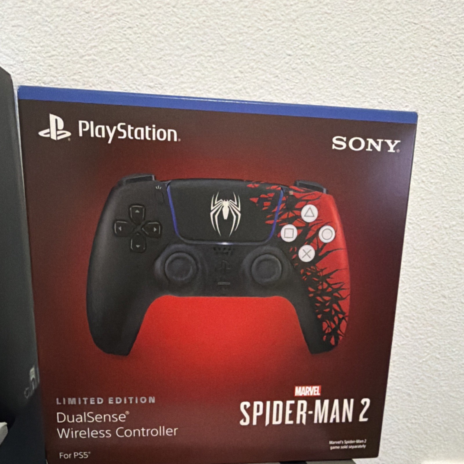 Sony DualSense Spider-Man 2 Wireless Controller Black Red for PS5