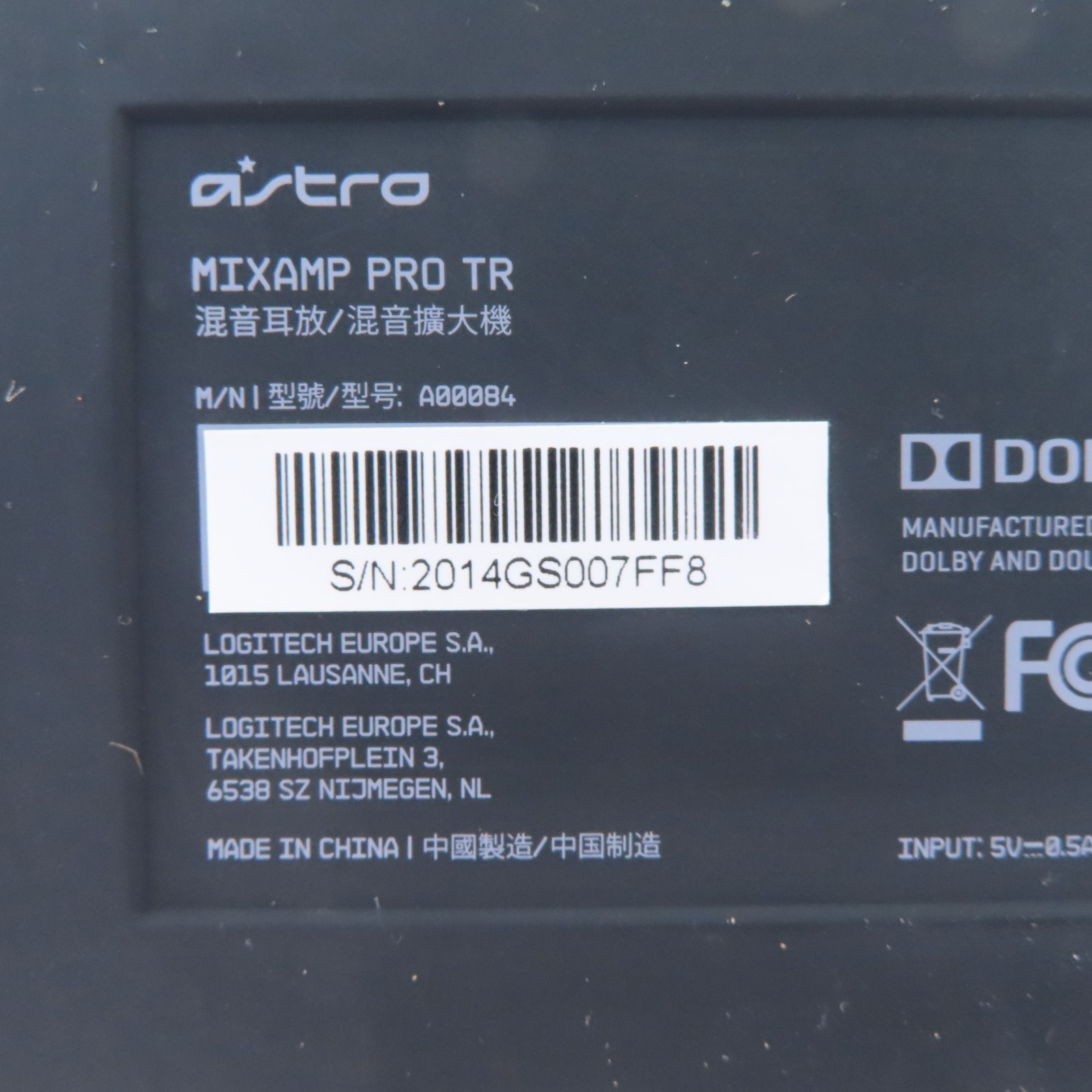 Astro A40 A00084 Gaming MixAmp Pro TR with Dolby Audio for Xbox, PC, Mac