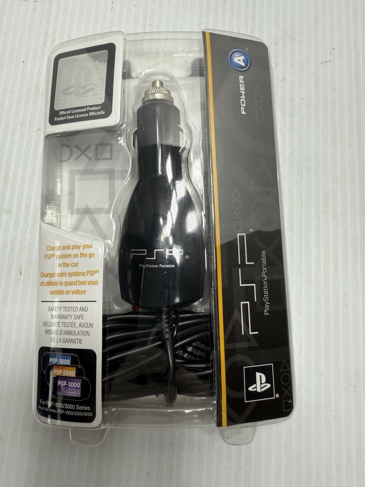 Sony PlayStation Portable/PSP Power A Car Charger NEW/SEALED 1000/2000/3000