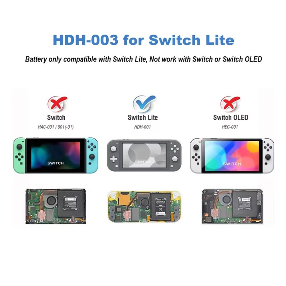 3.8V Battery for Nintendo HDH-002 001 HDH-003 HDH-A-BPHAT-C0 3570mAh Li-Polymer